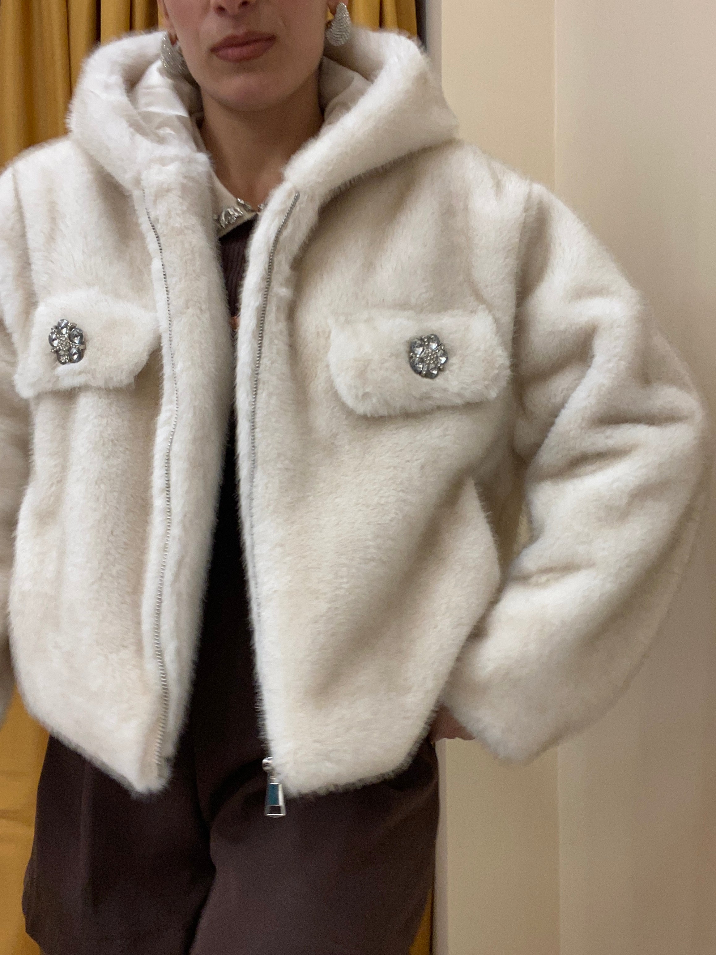 Ecopelliccia tasca gioiello