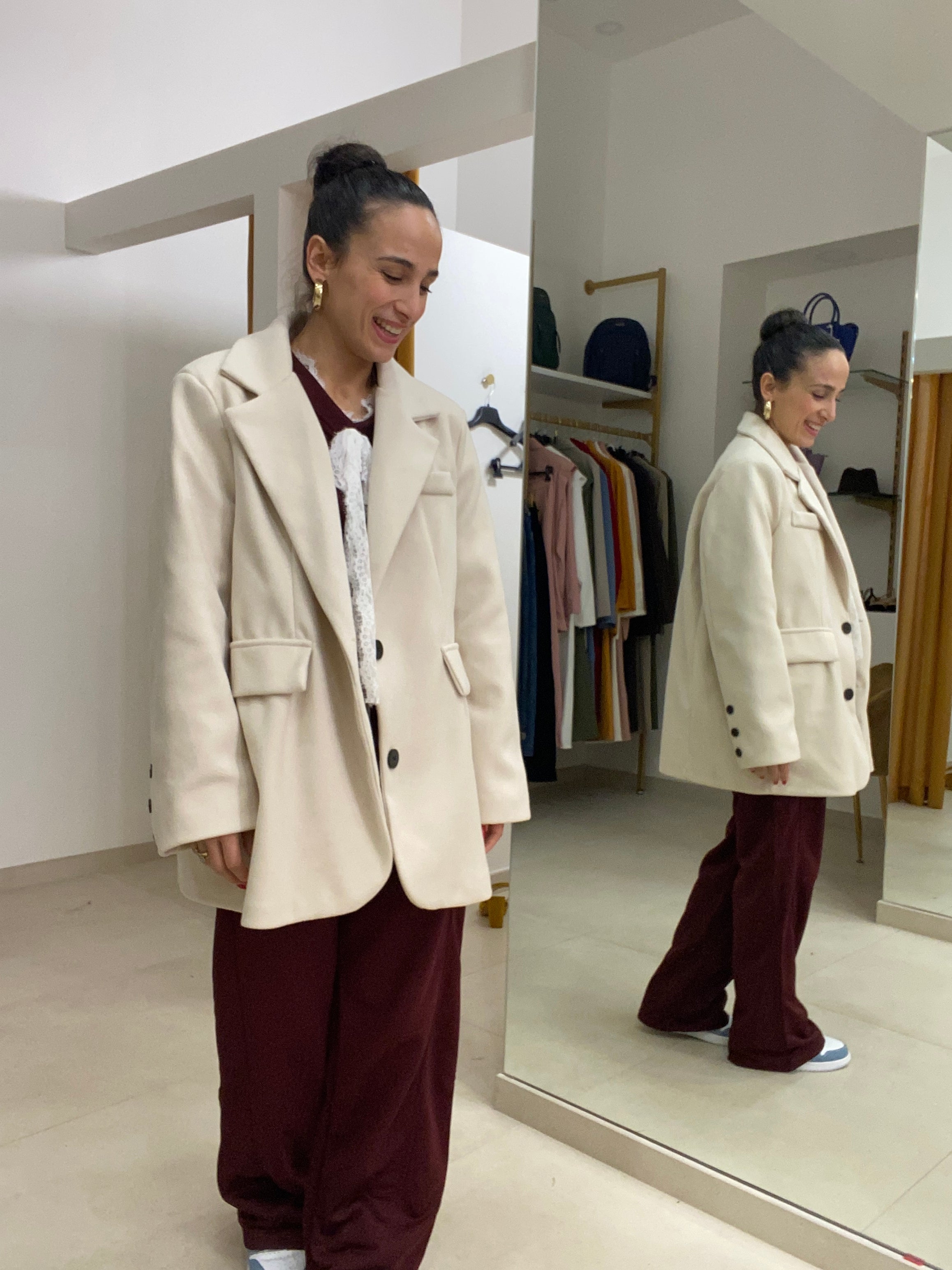 Maxi blazer a cappotto