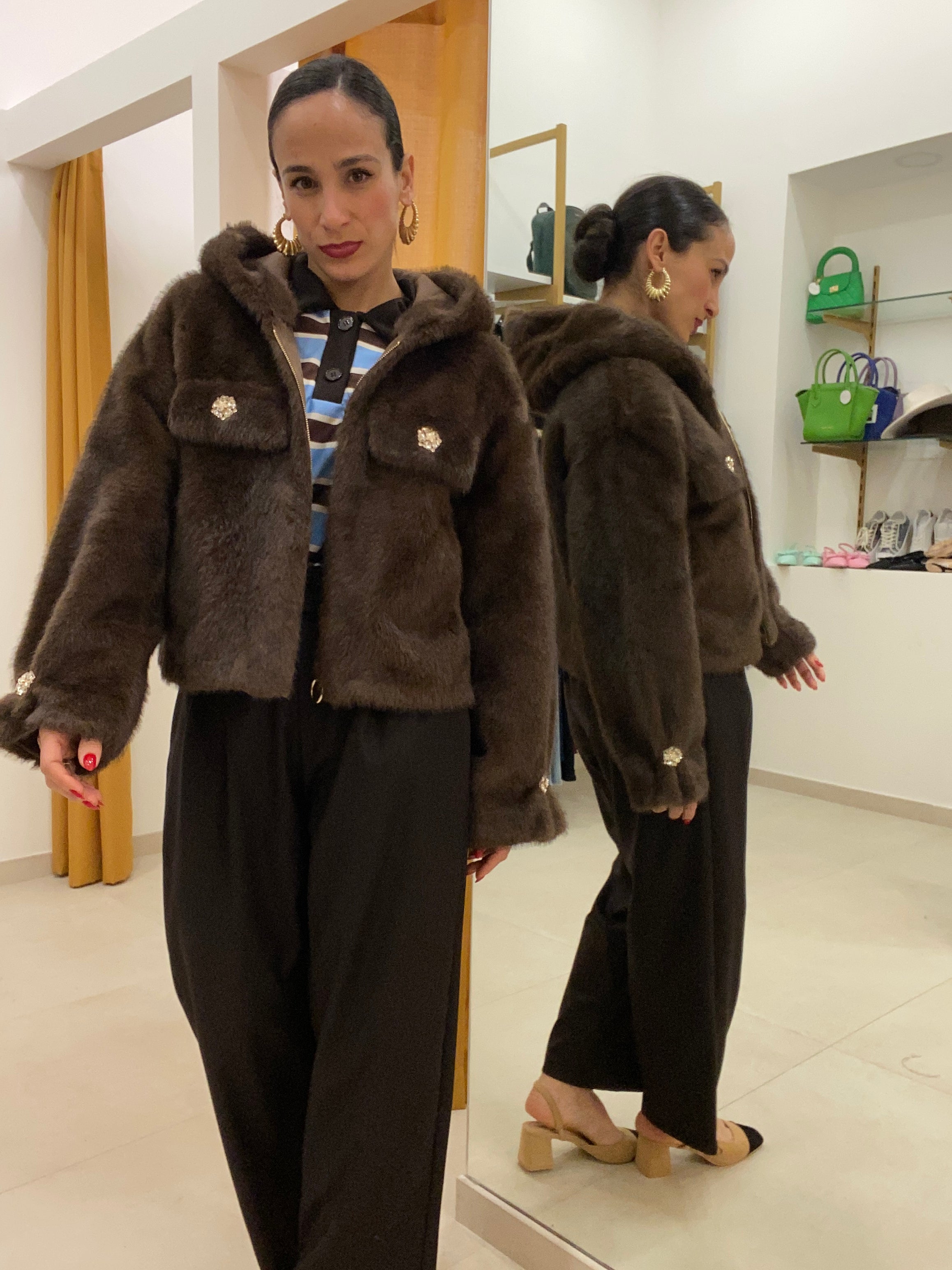 EcoVisone Top Marrone