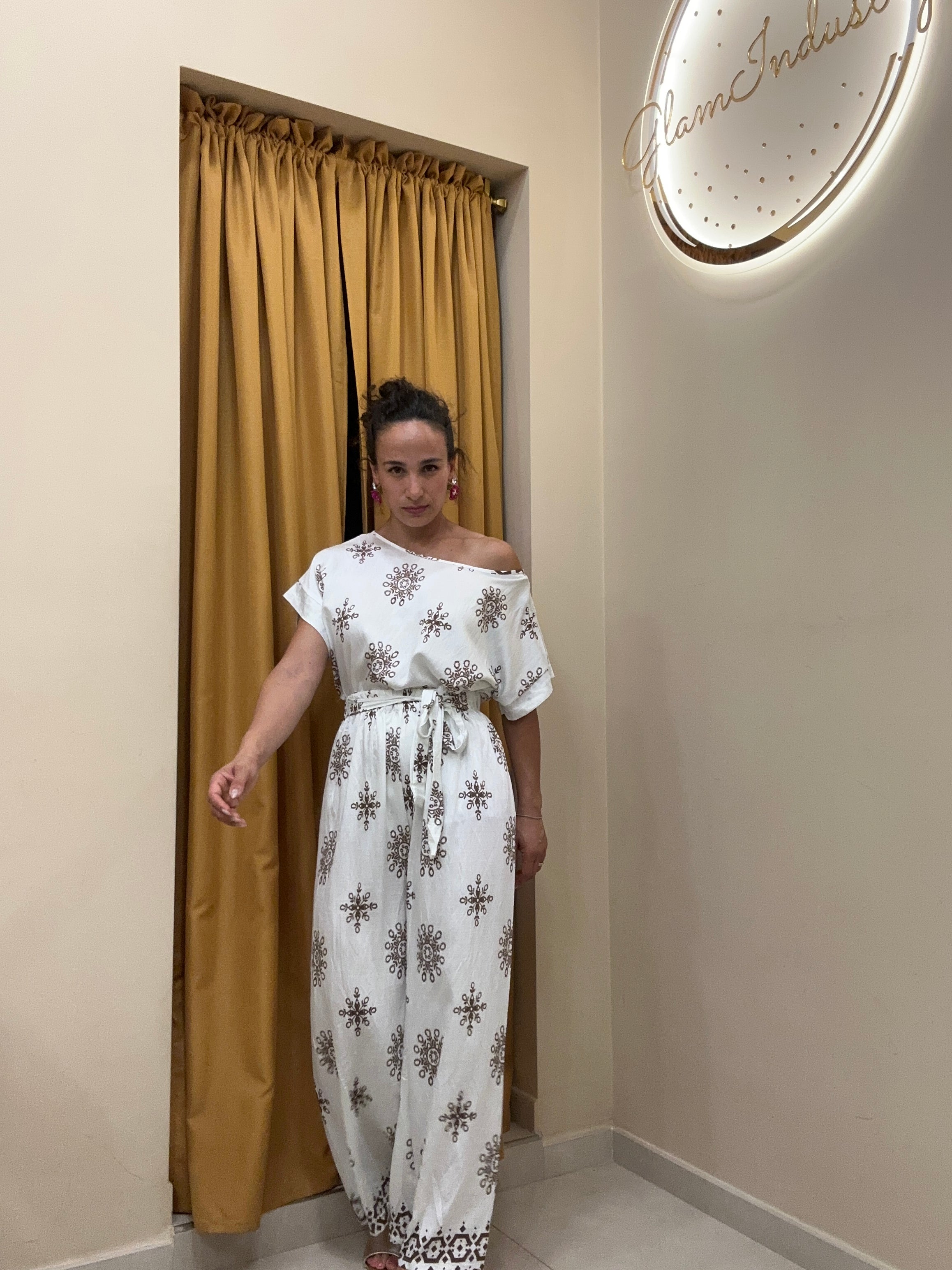 Coordinato con pantalone fiocco