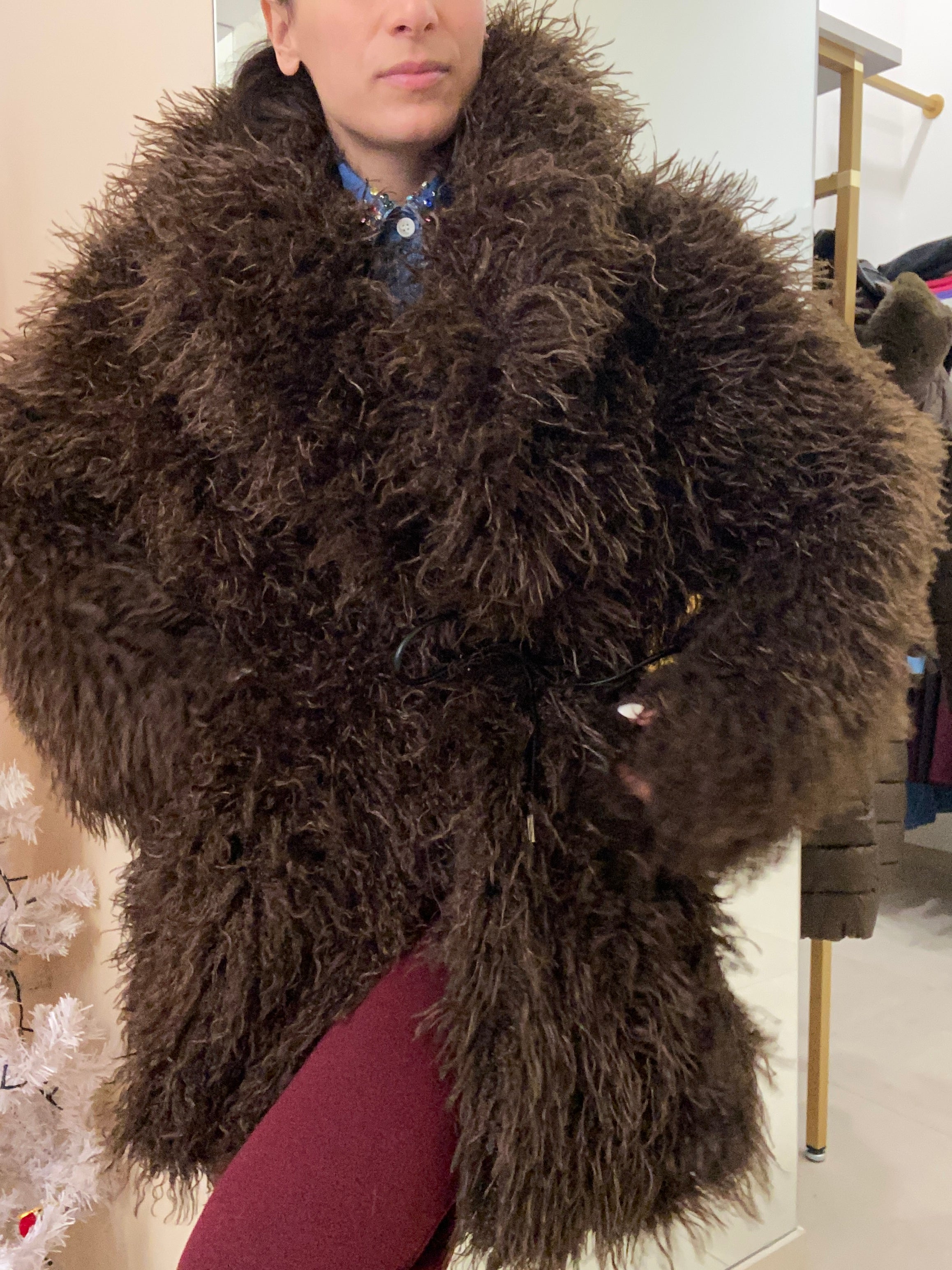 EcoPelliccia riccio marrone