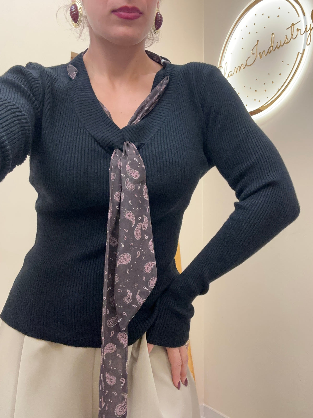 Maglia cravatta