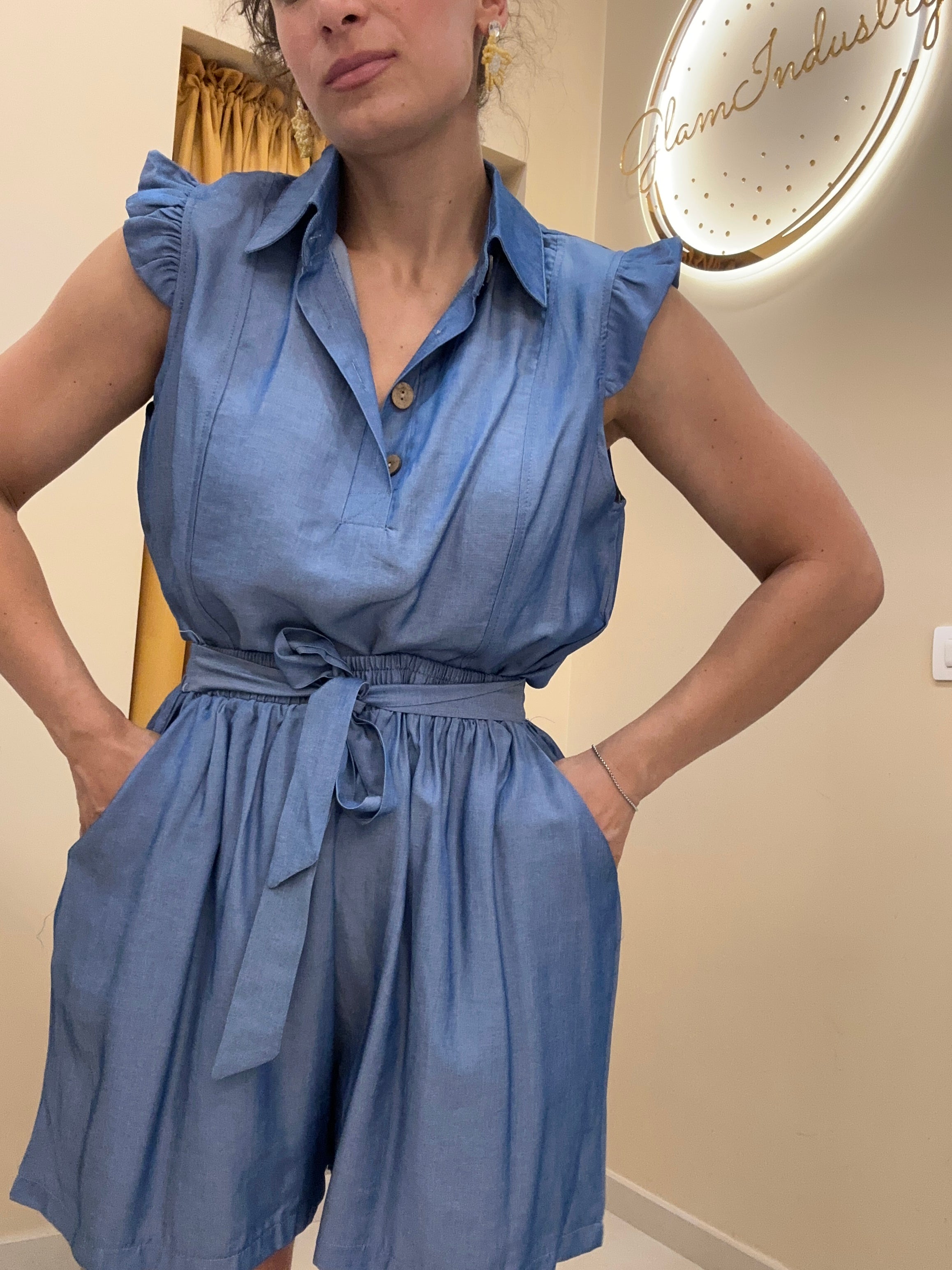 Coordinato effetto denim