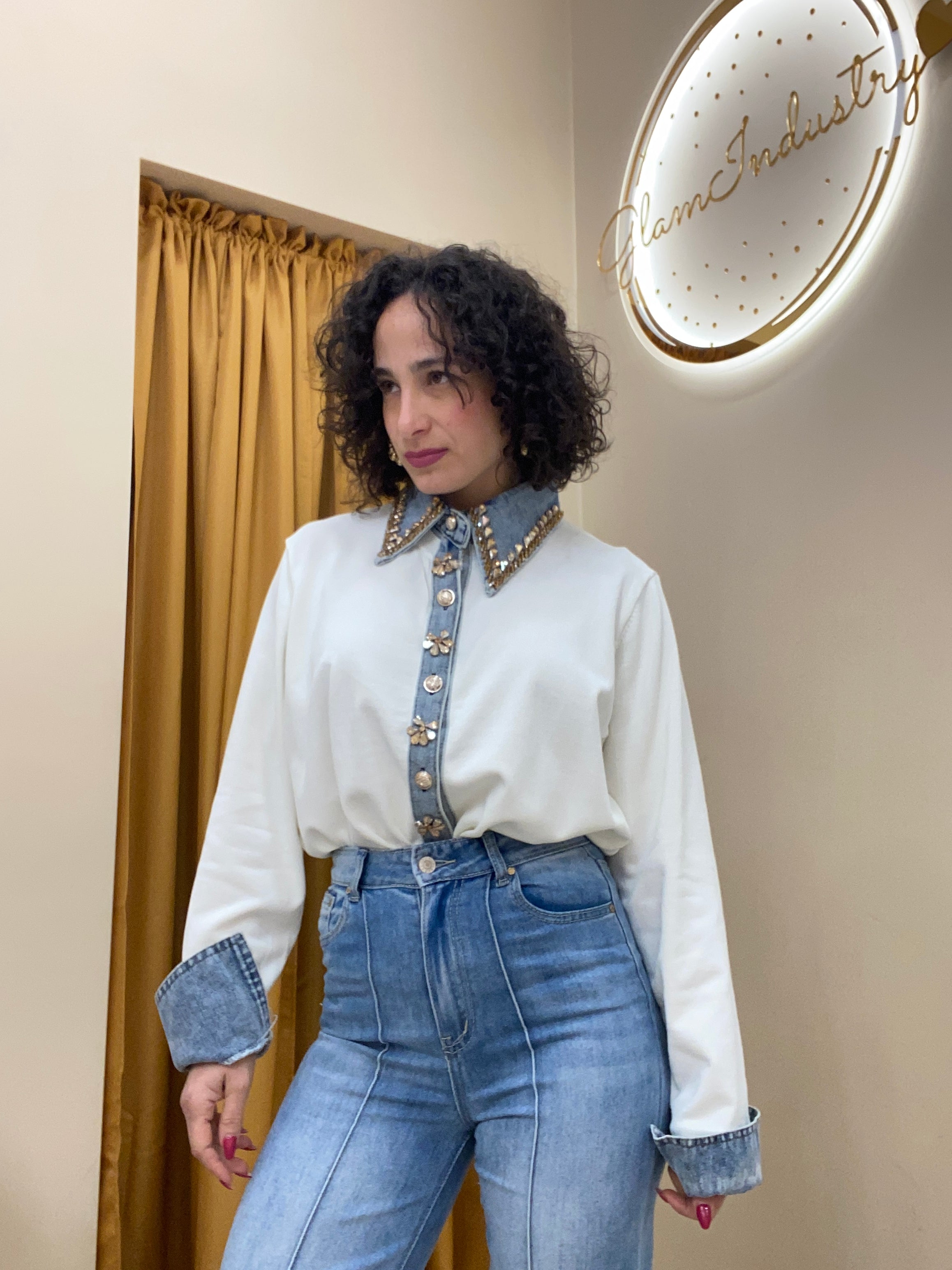 Maglia in filo luxury bianco