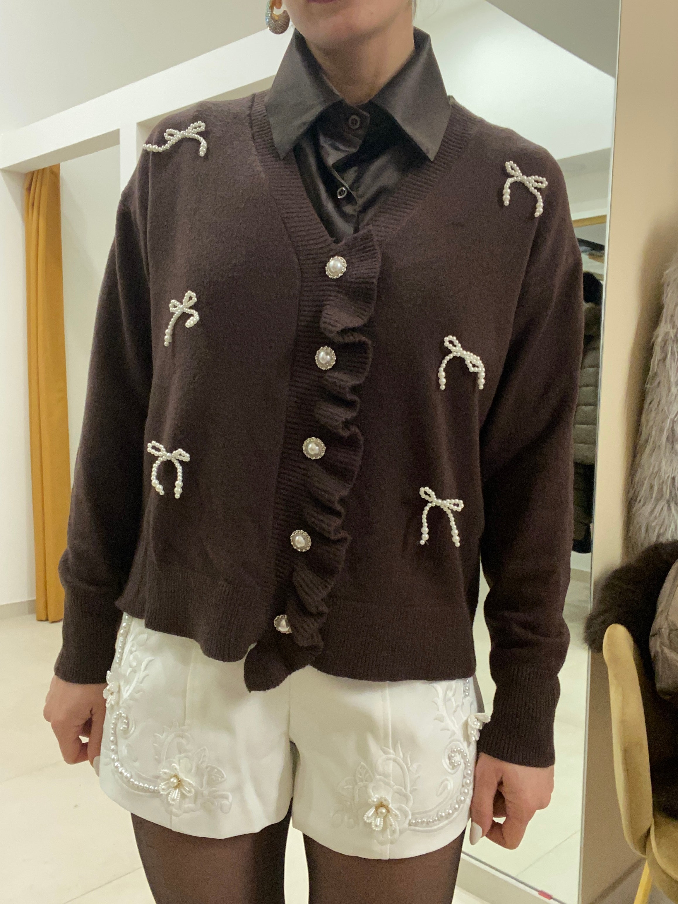 Cardigan perline TROPPO BELLO