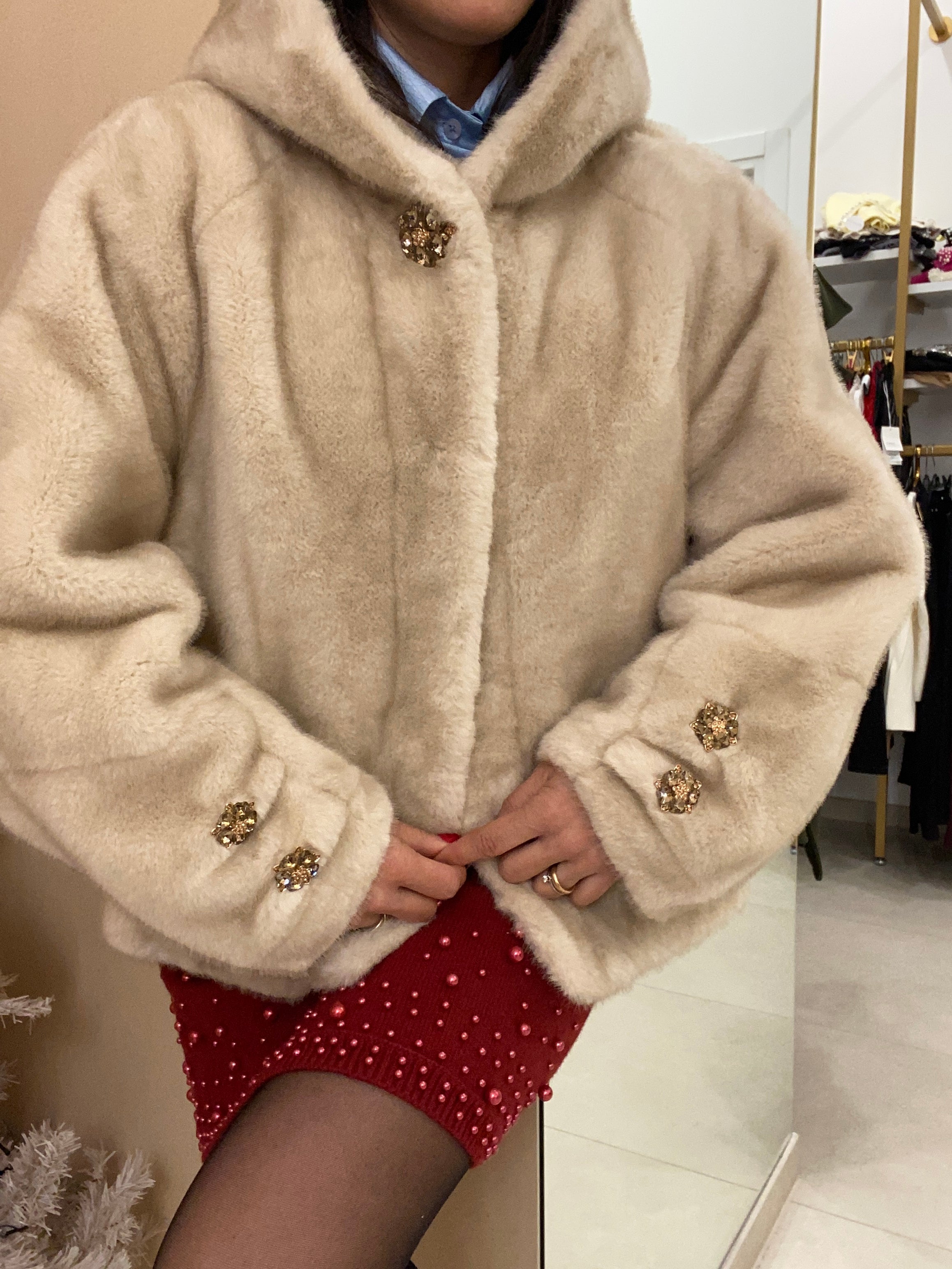 EcoPelliccia scialla BEIGE