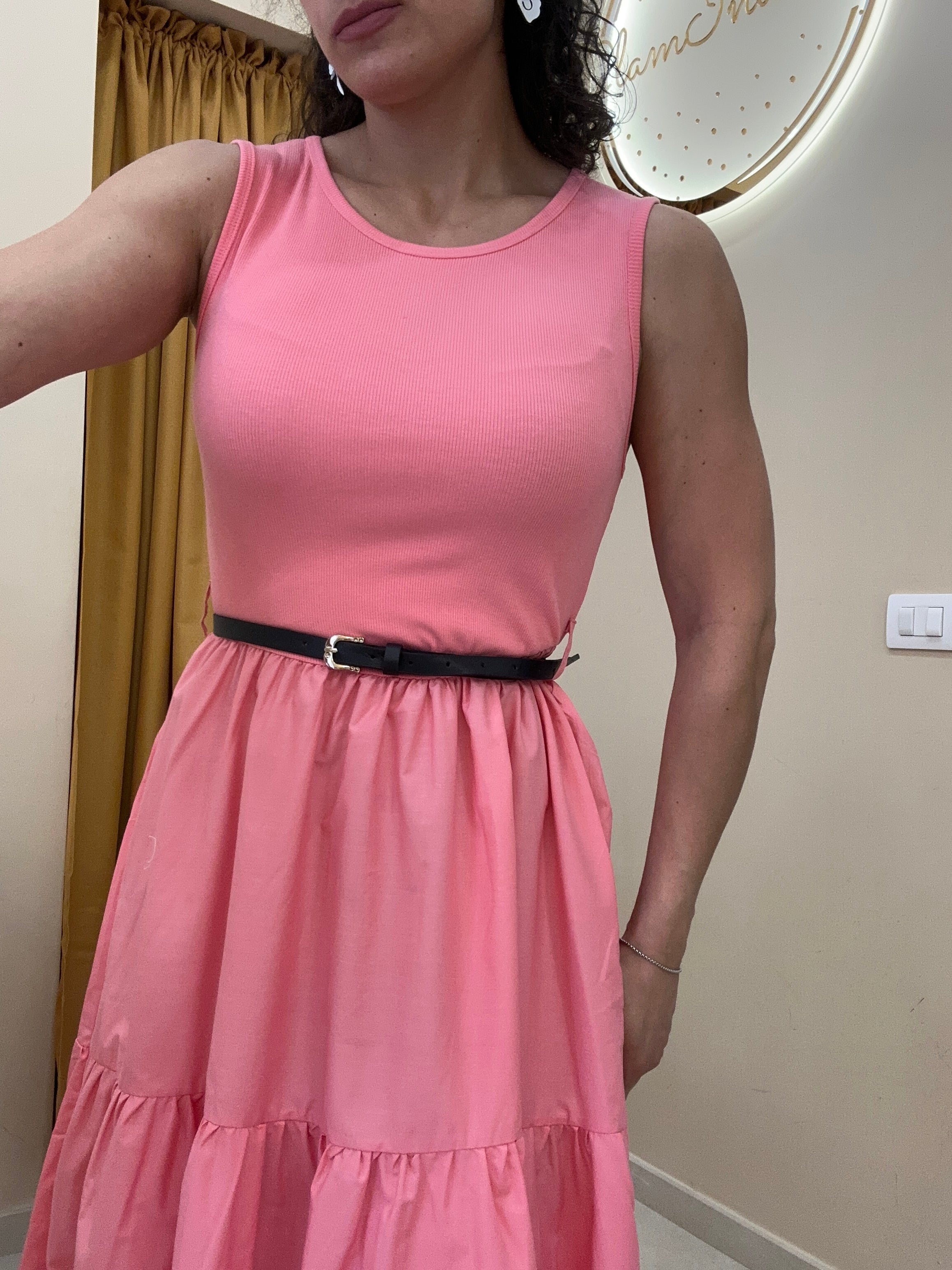 Abito Anna con canotta ROSA
