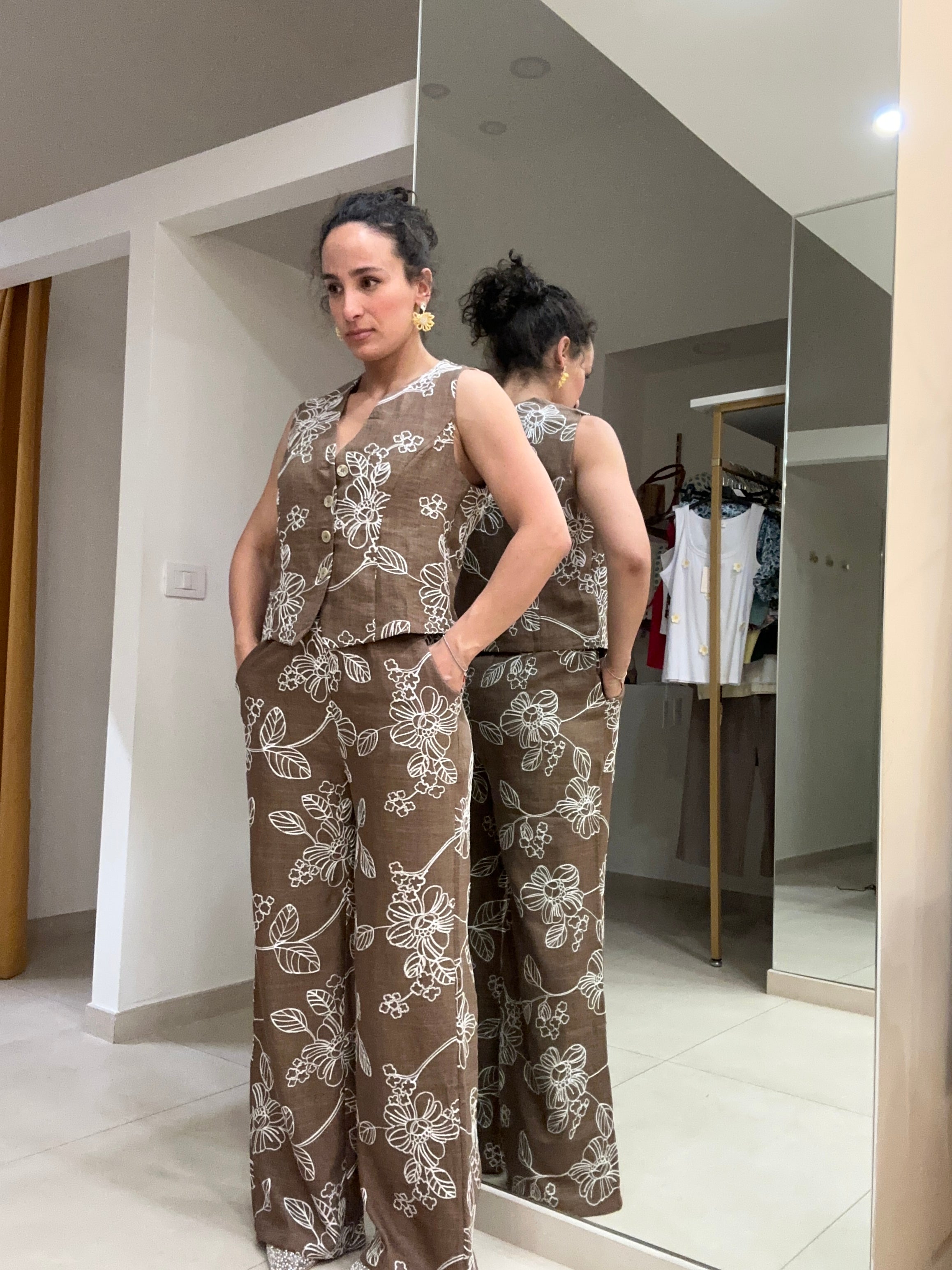 Tailleur fiorato