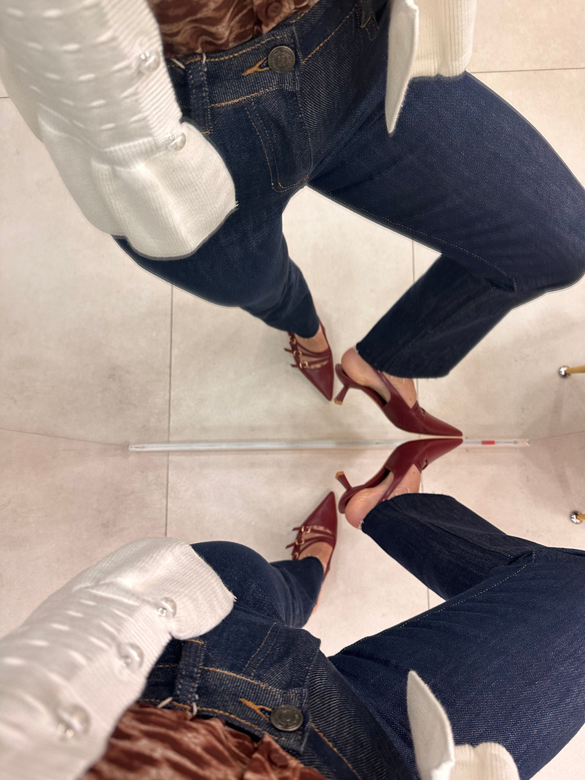 Slingback bordeaux 2761