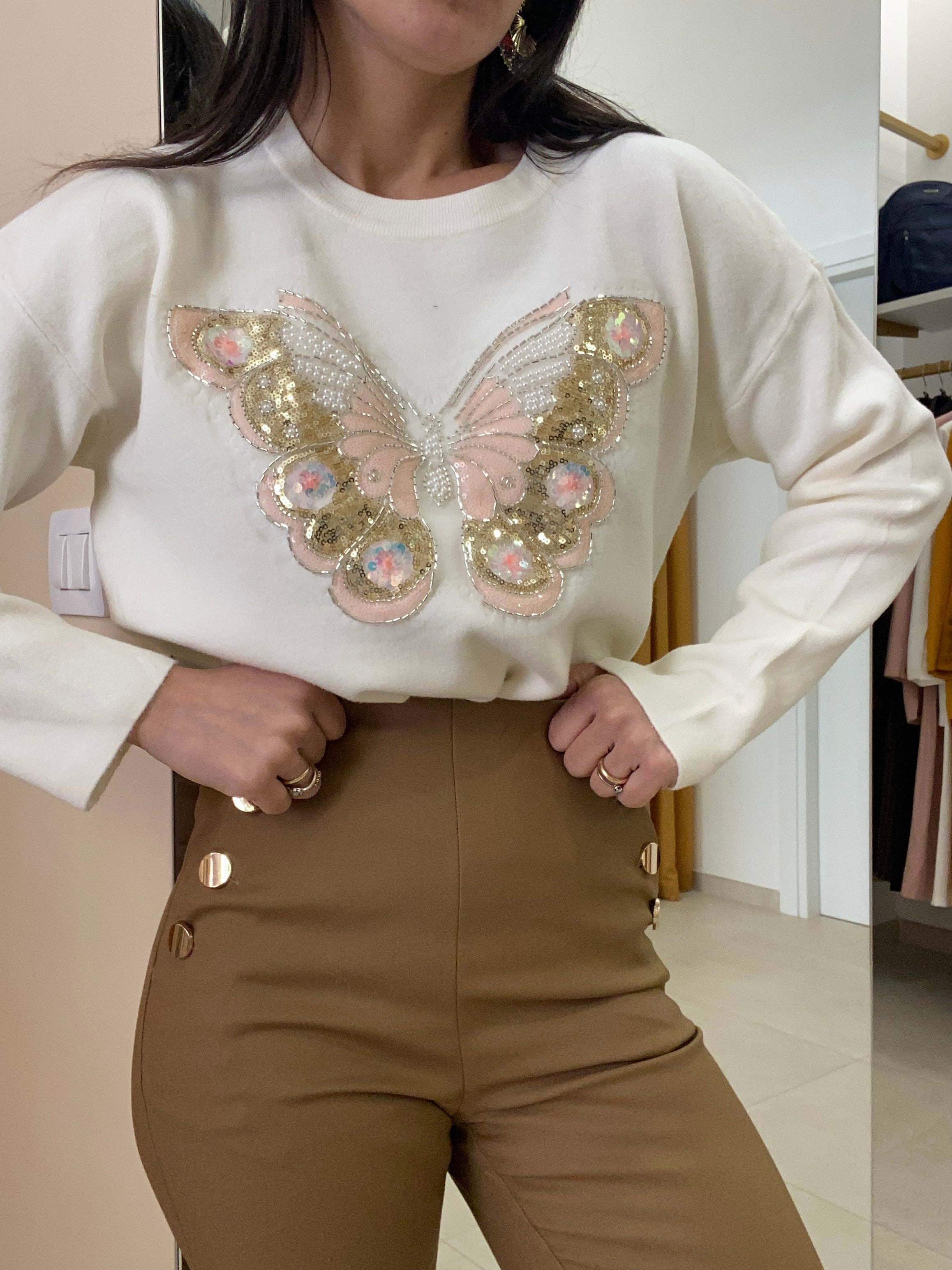 Maglione farfalla