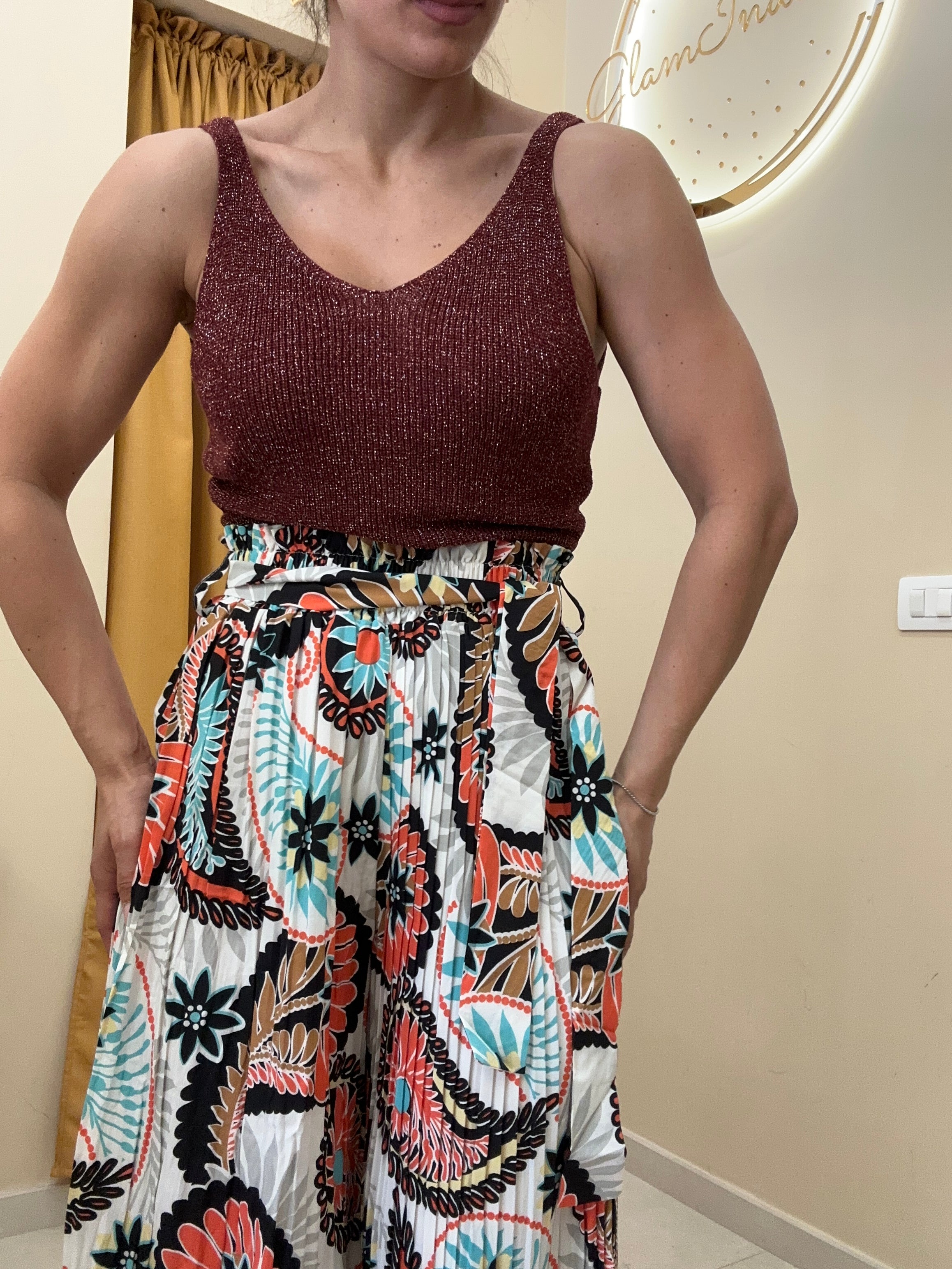 Top dettaglio lurex