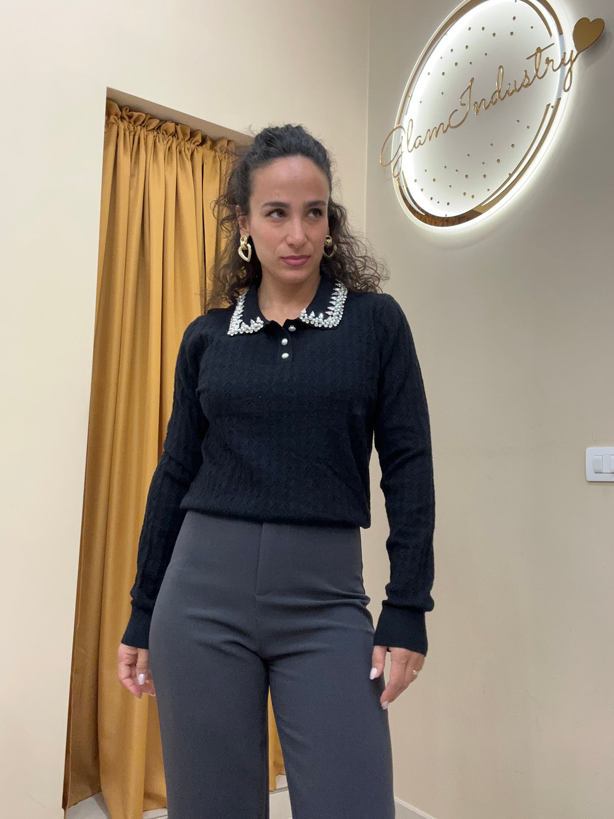 Polo con maxi applicazioni
