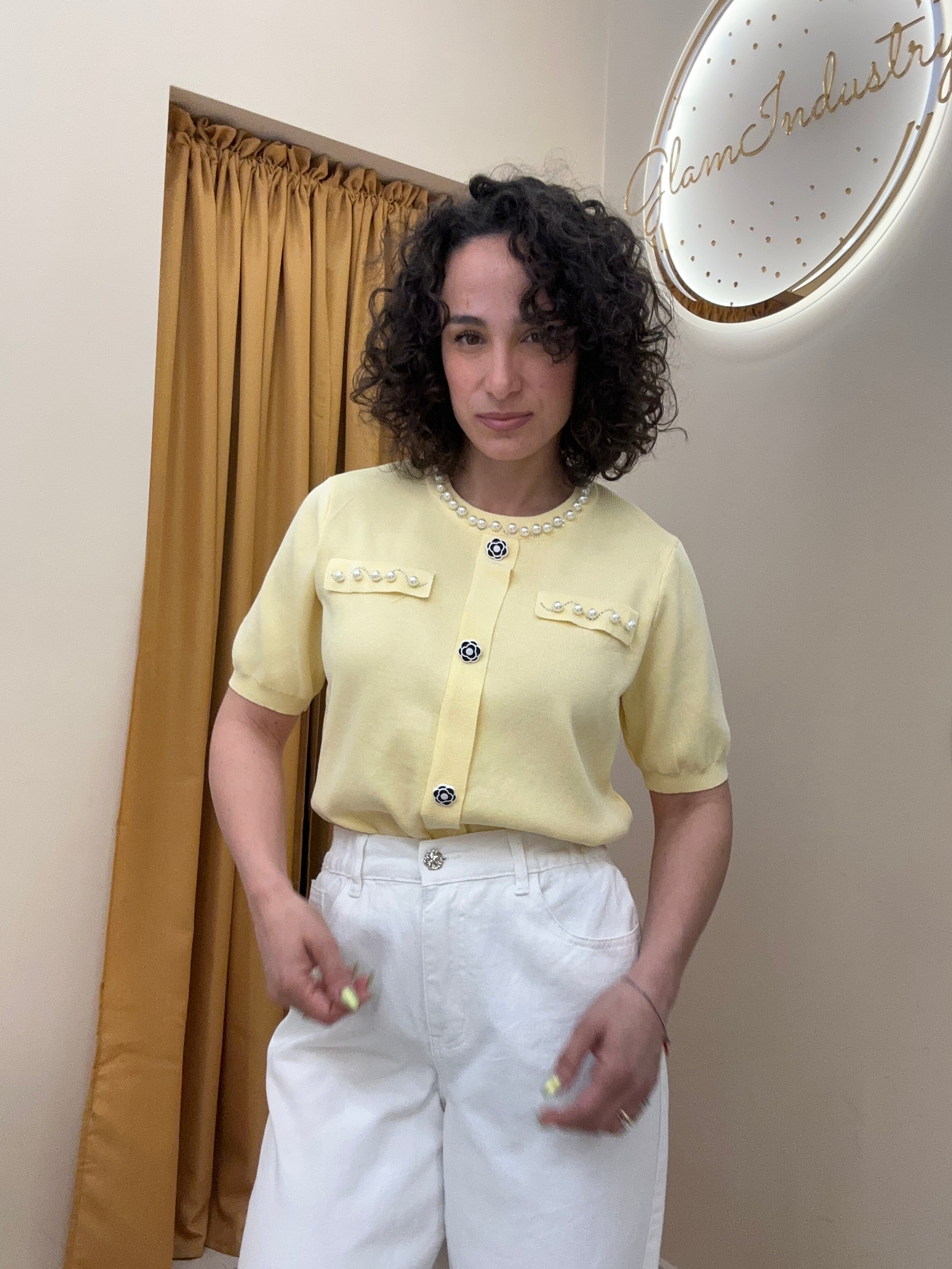 Maglia filo Coco GIALLO