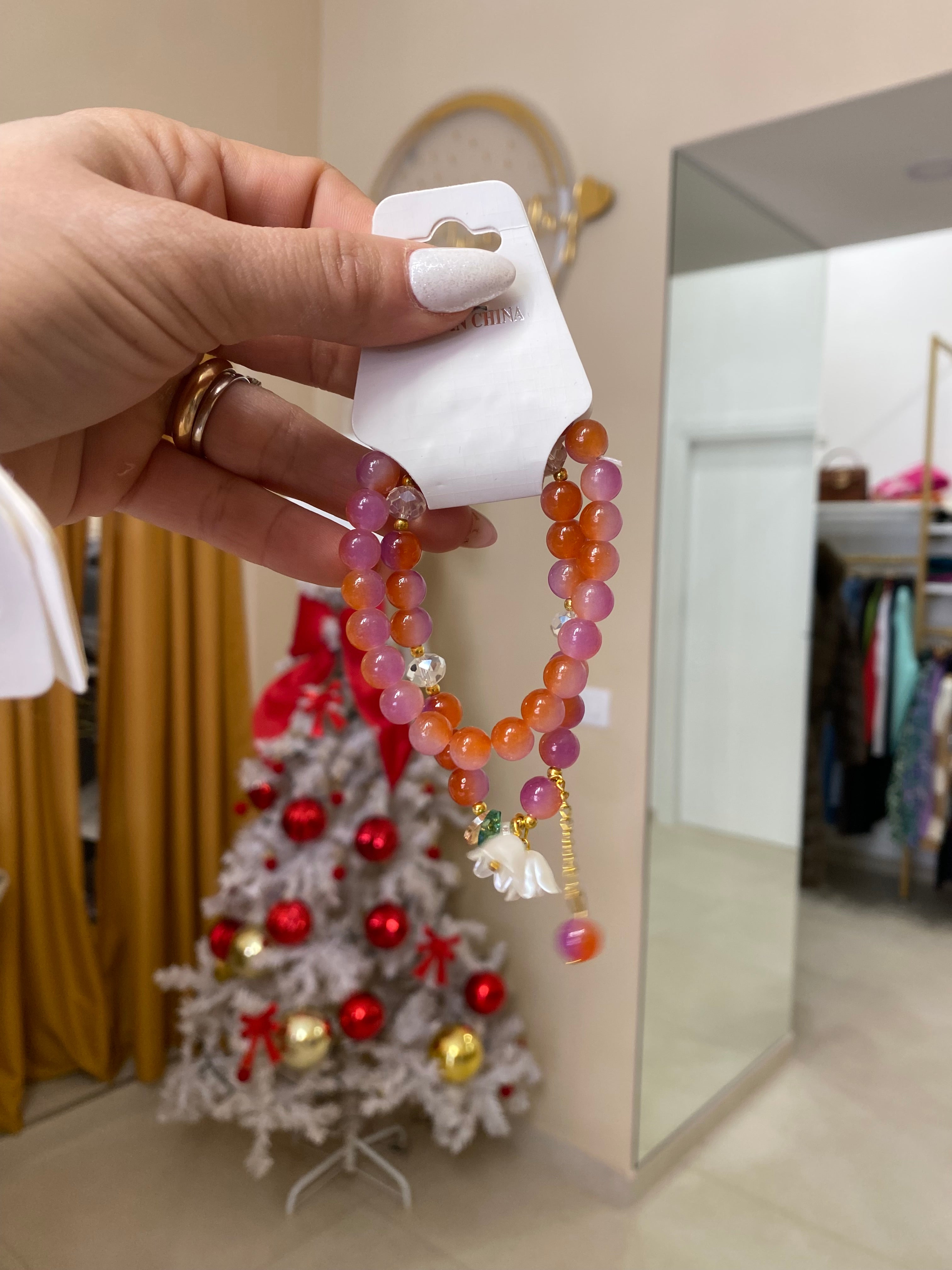 Doppio bracciale fiore