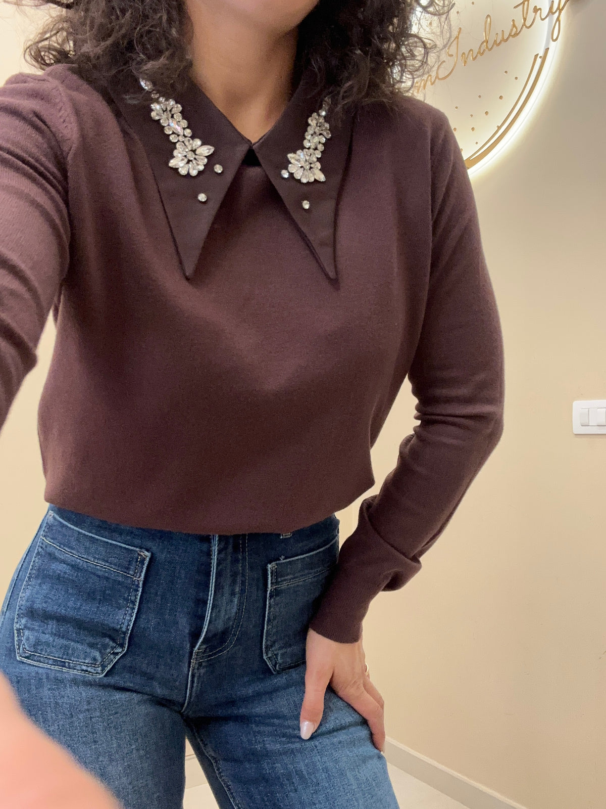 Maglione colletto non sobrio
