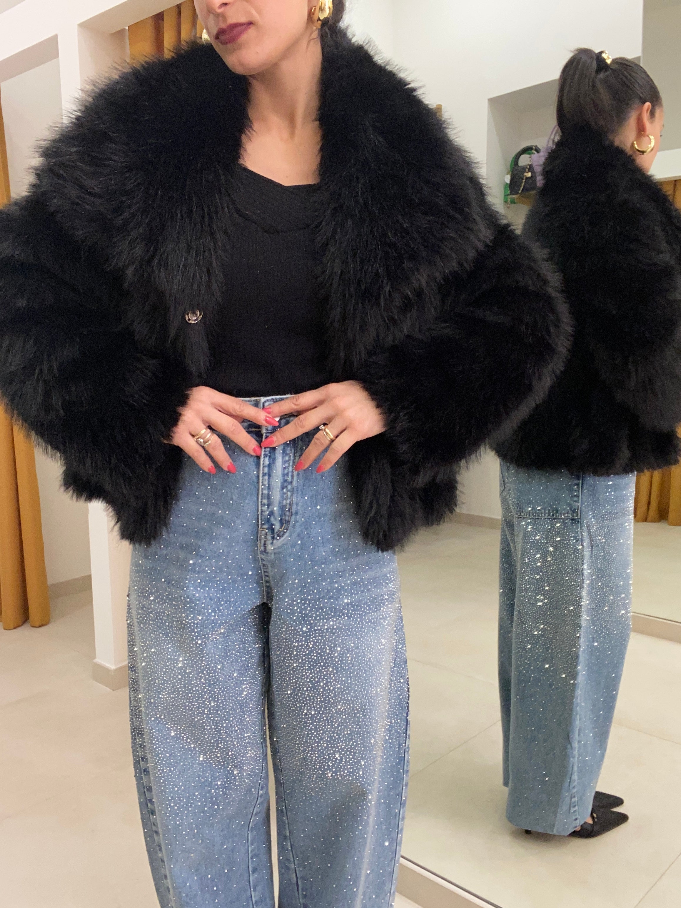 Eco pelliccia nero Seller