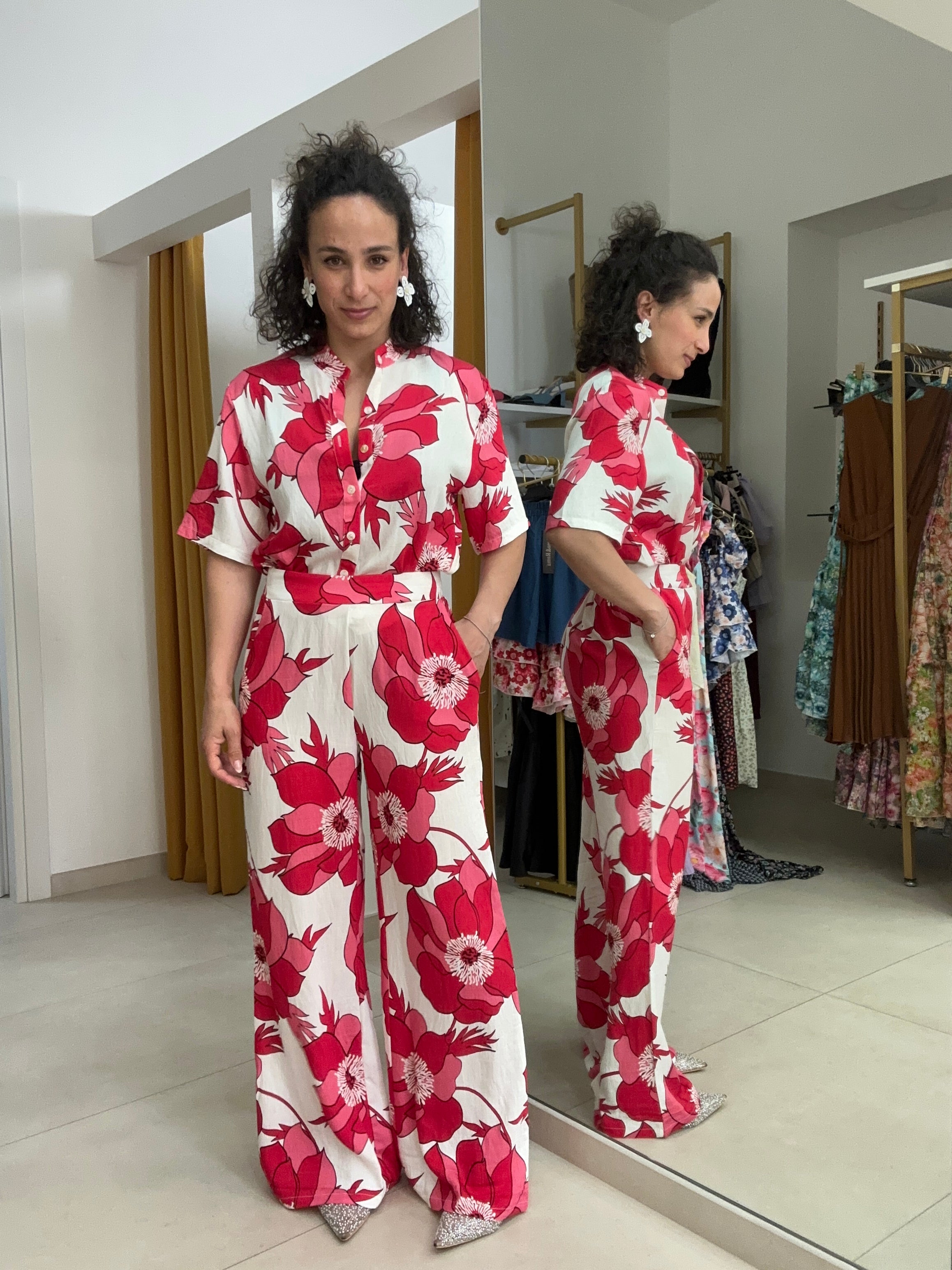 Coordinato pantalone FUXIA