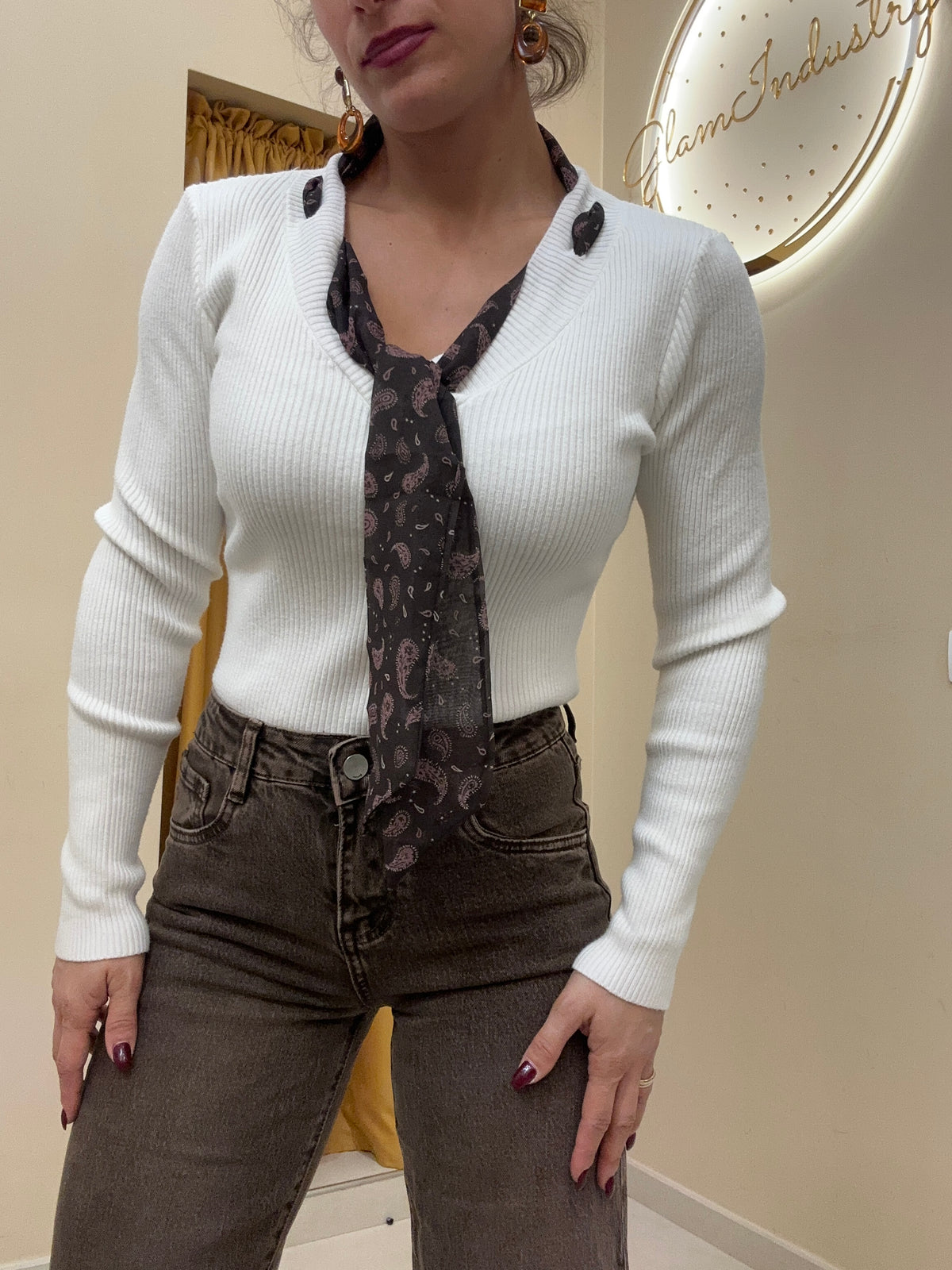 Maglia cravatta