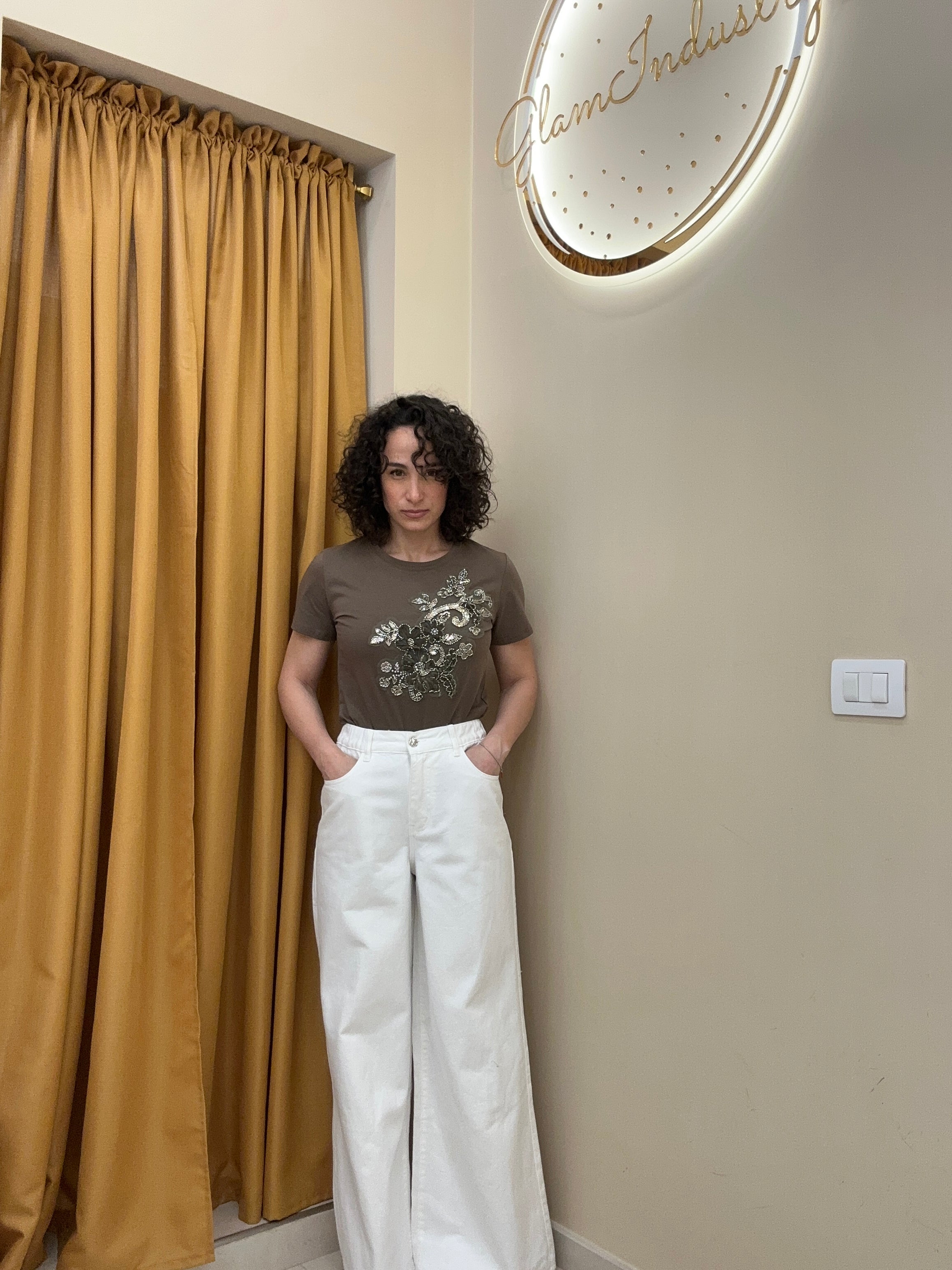 Denim cuore BIANCO