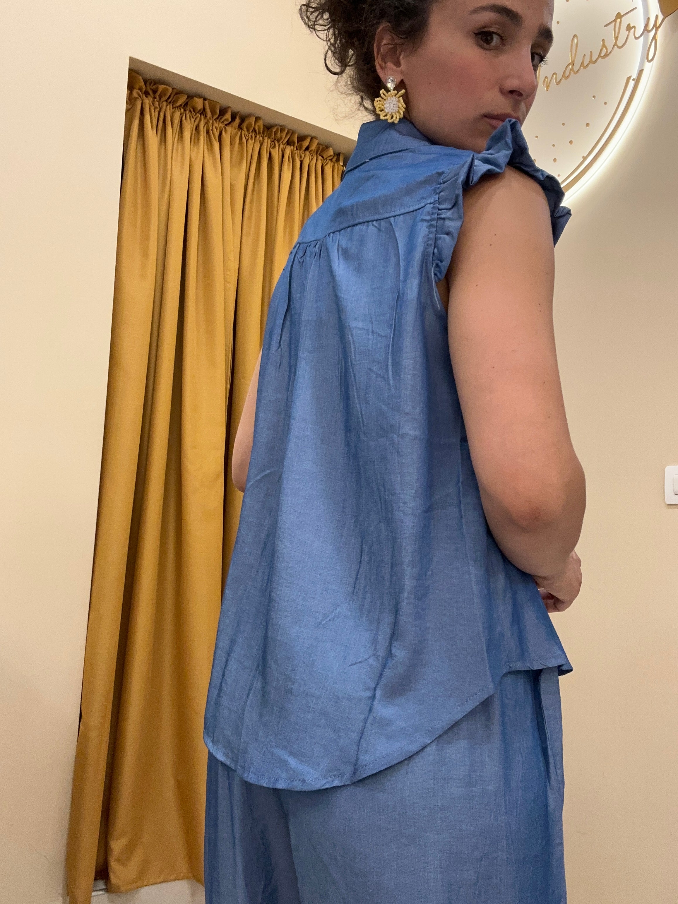 Coordinato effetto denim