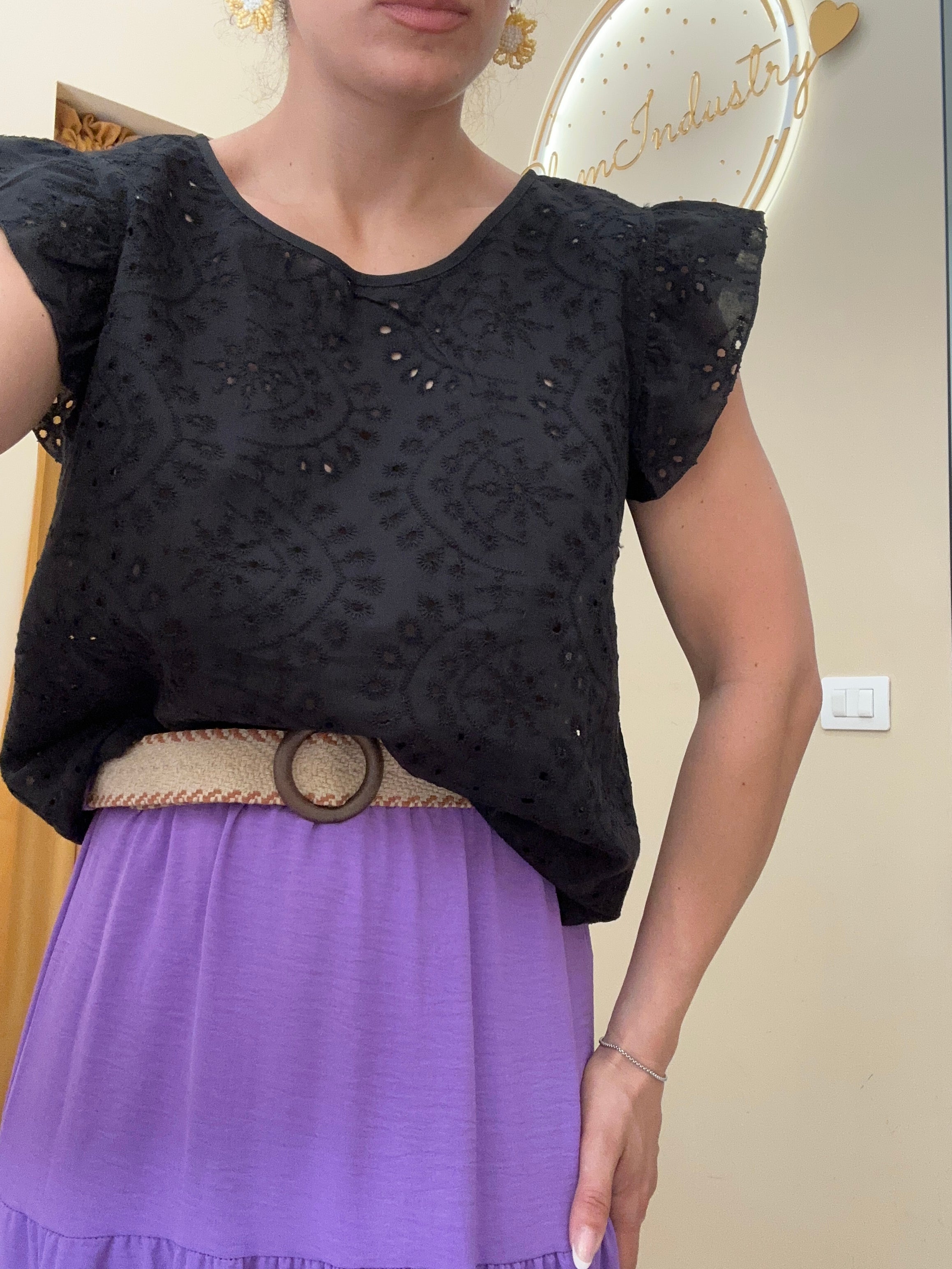 Blusa pizzo San Gallo