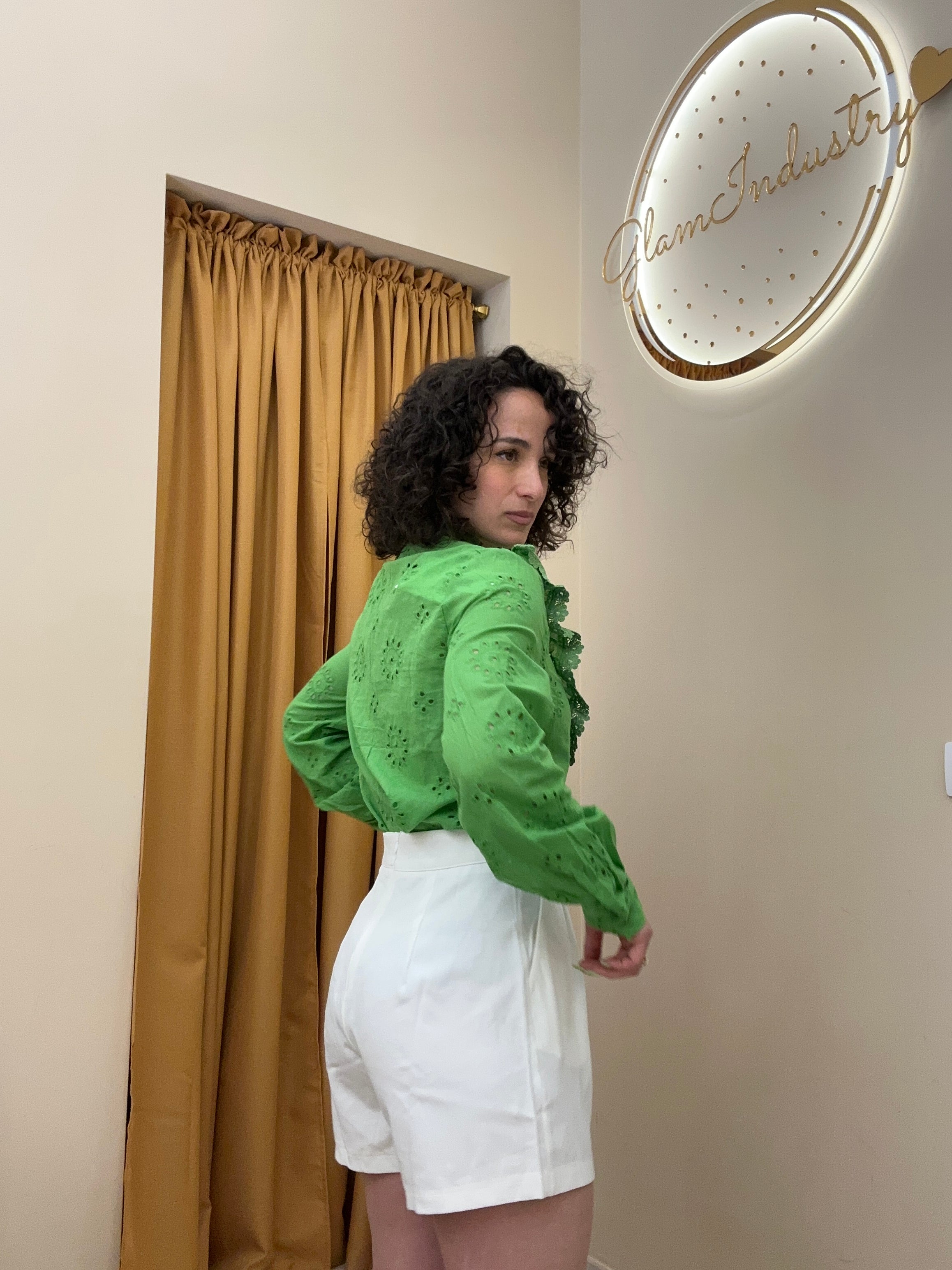 Camicia lavorata VERDE