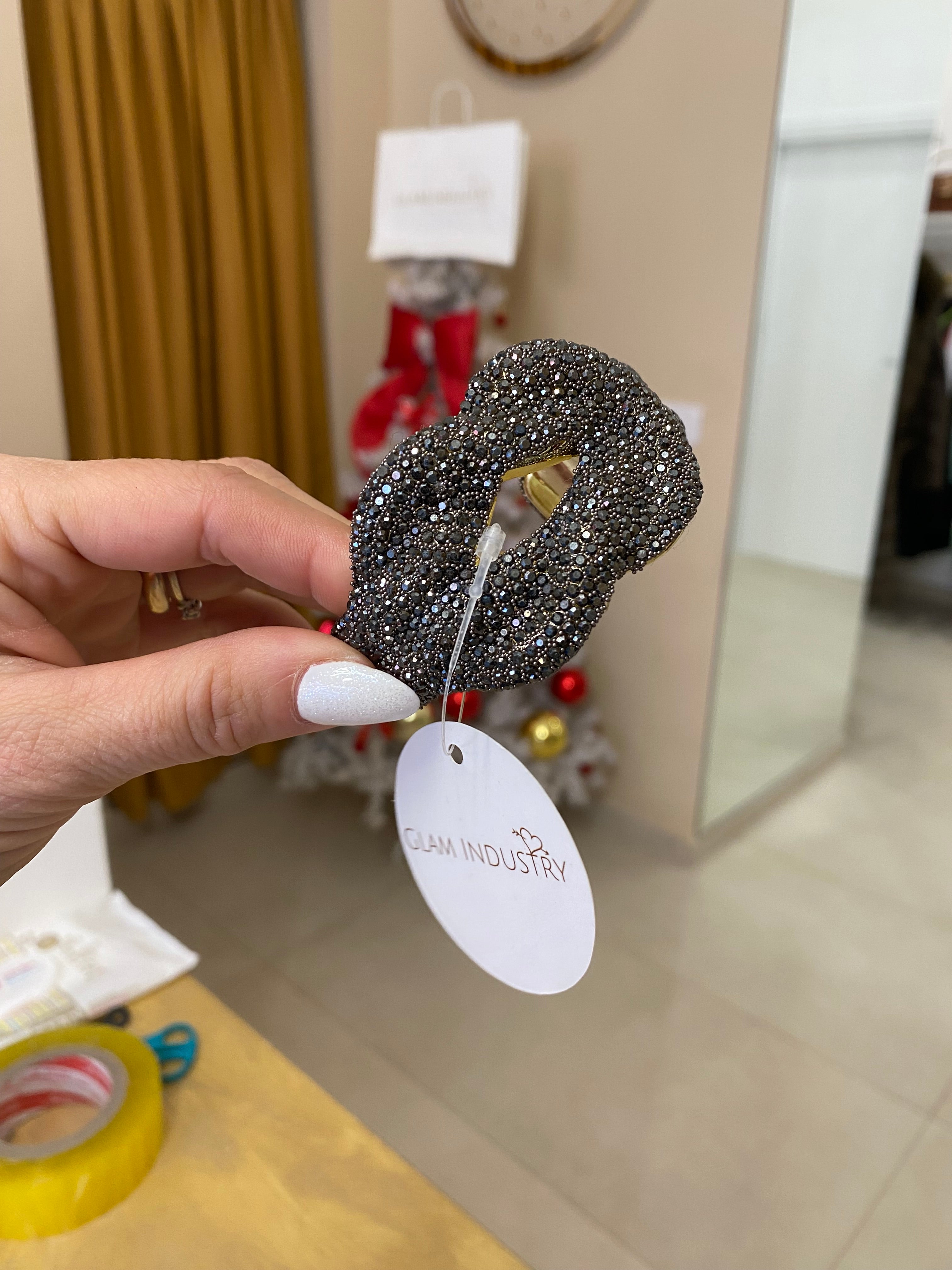 Bracciale nodo brillantini