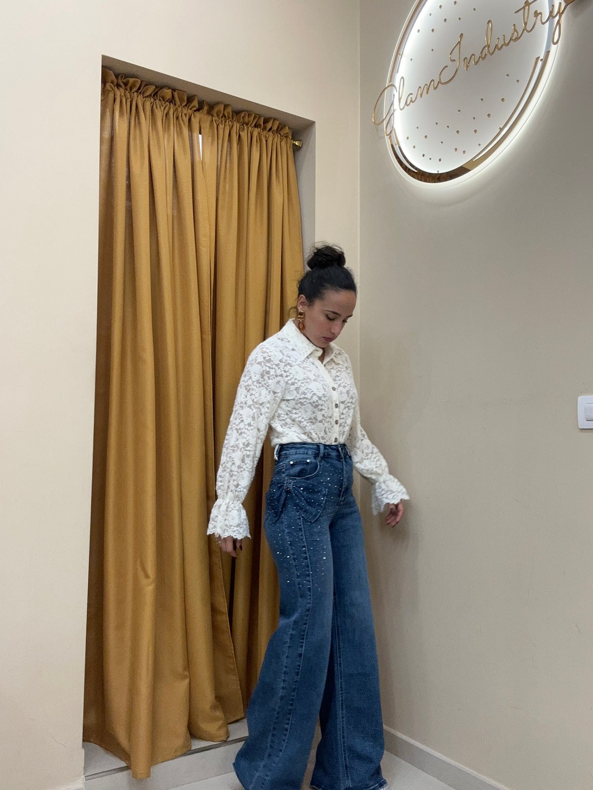 Jeans fiocco laterale