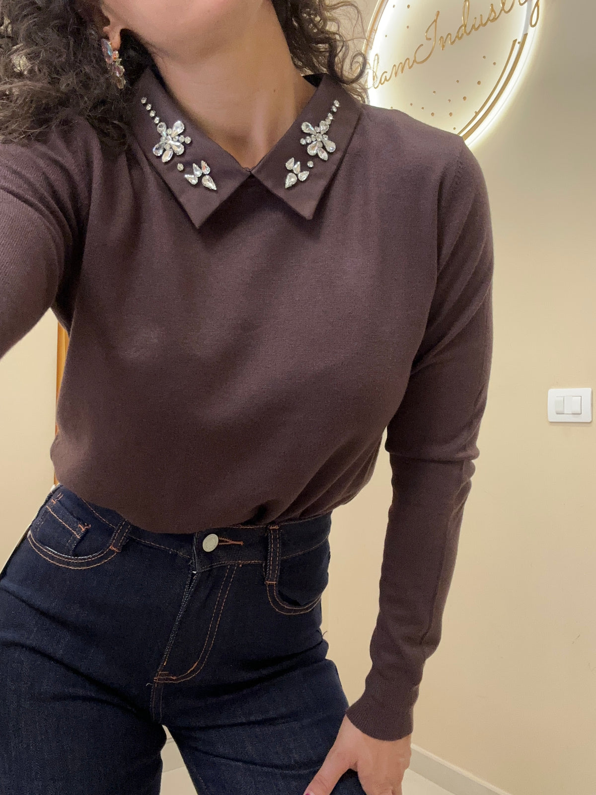 Maglione colletto