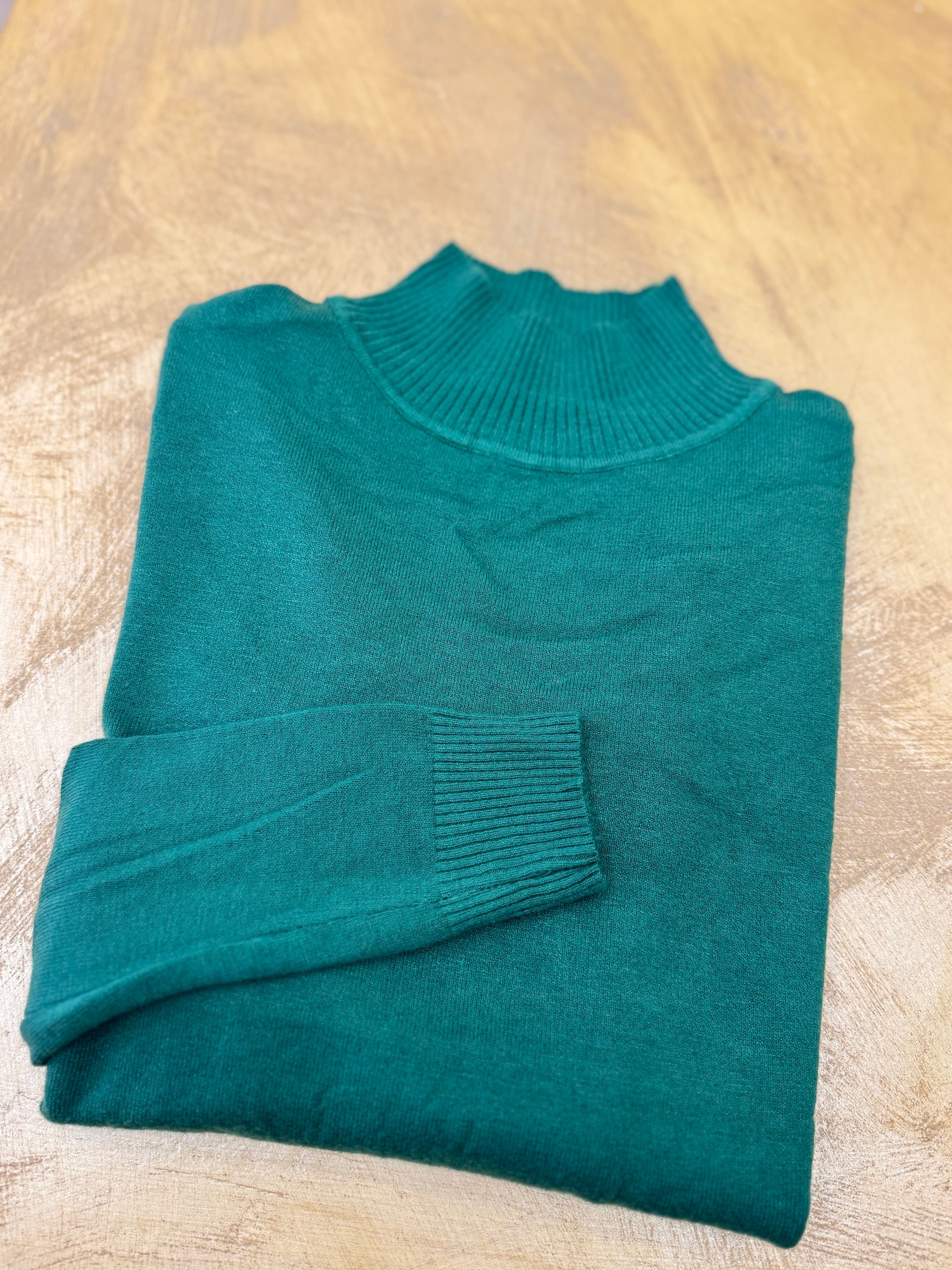 Maglione basic mezzo collo