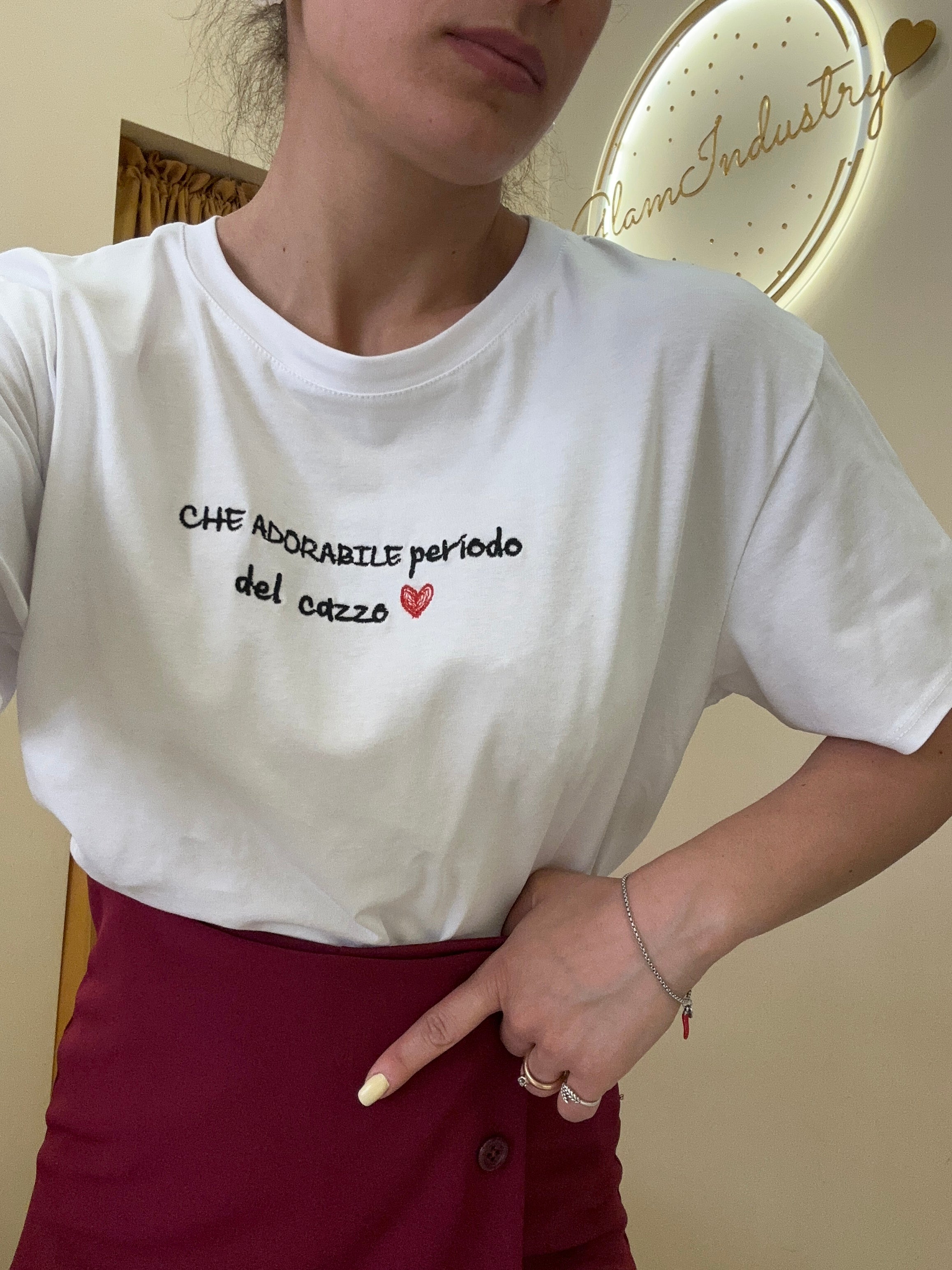 T-Shirt NERA Adorabile periodo del cazzo