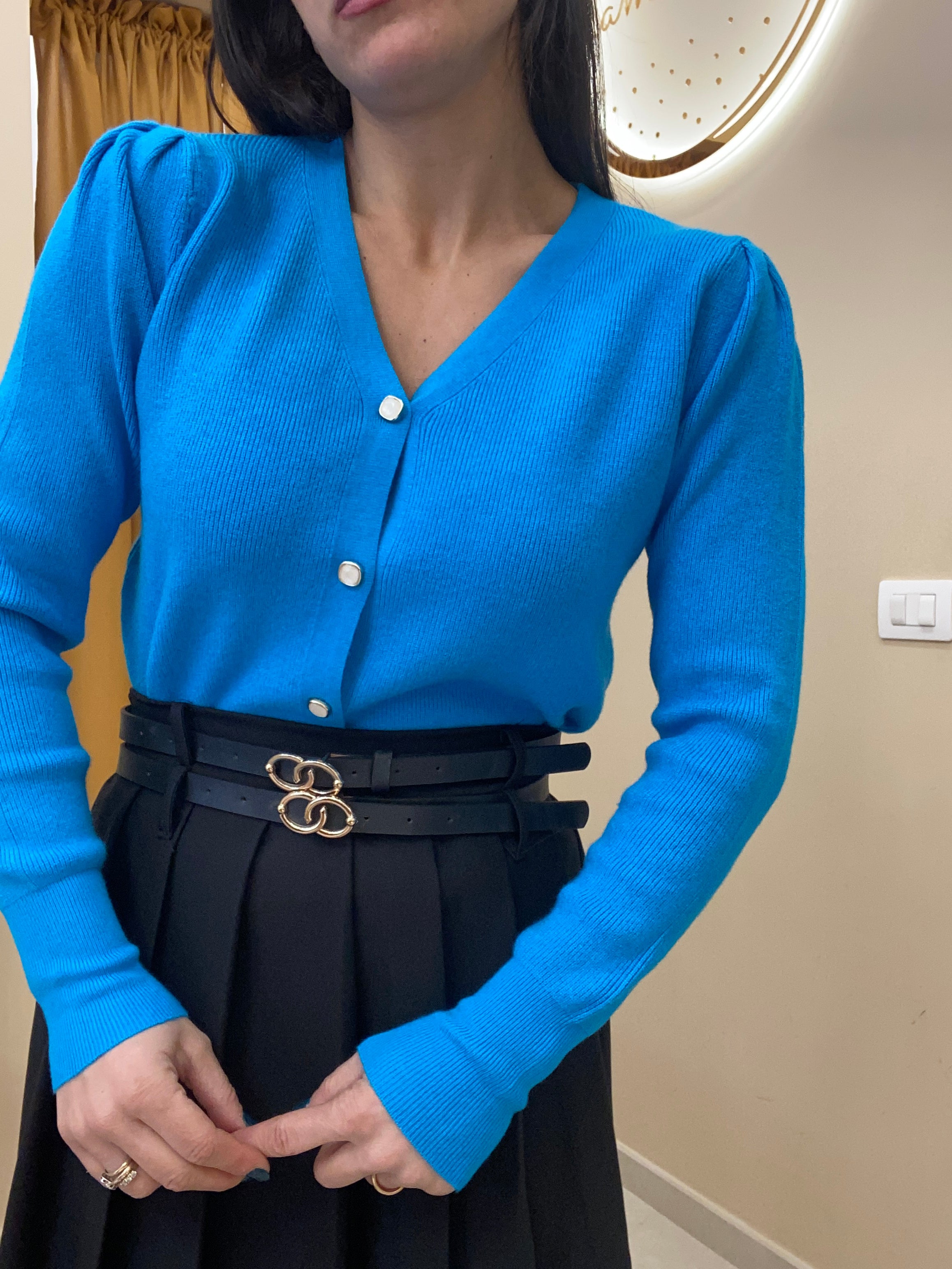 Cardigan leggero sbuffo