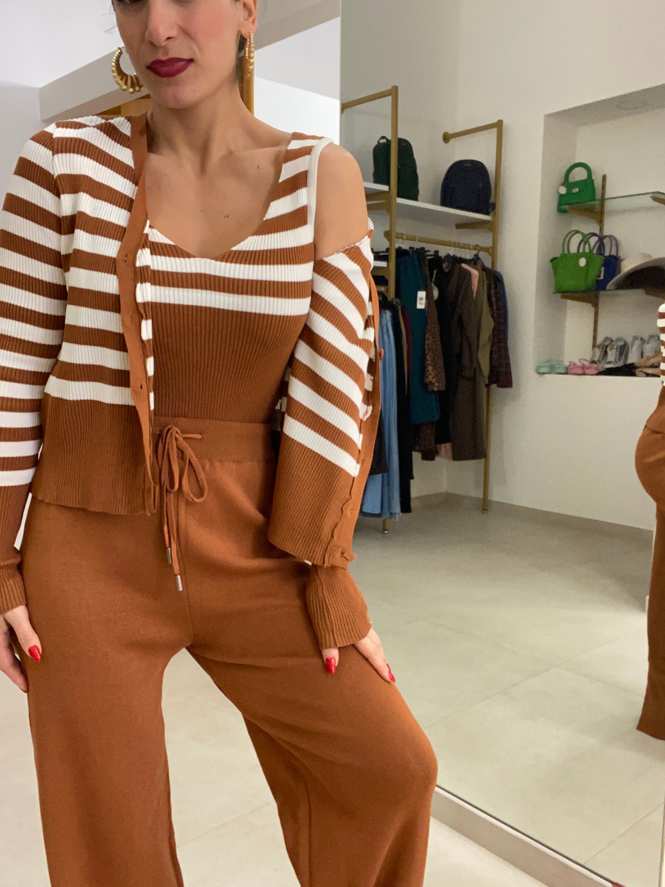 Coordinato tre pezzi in filo