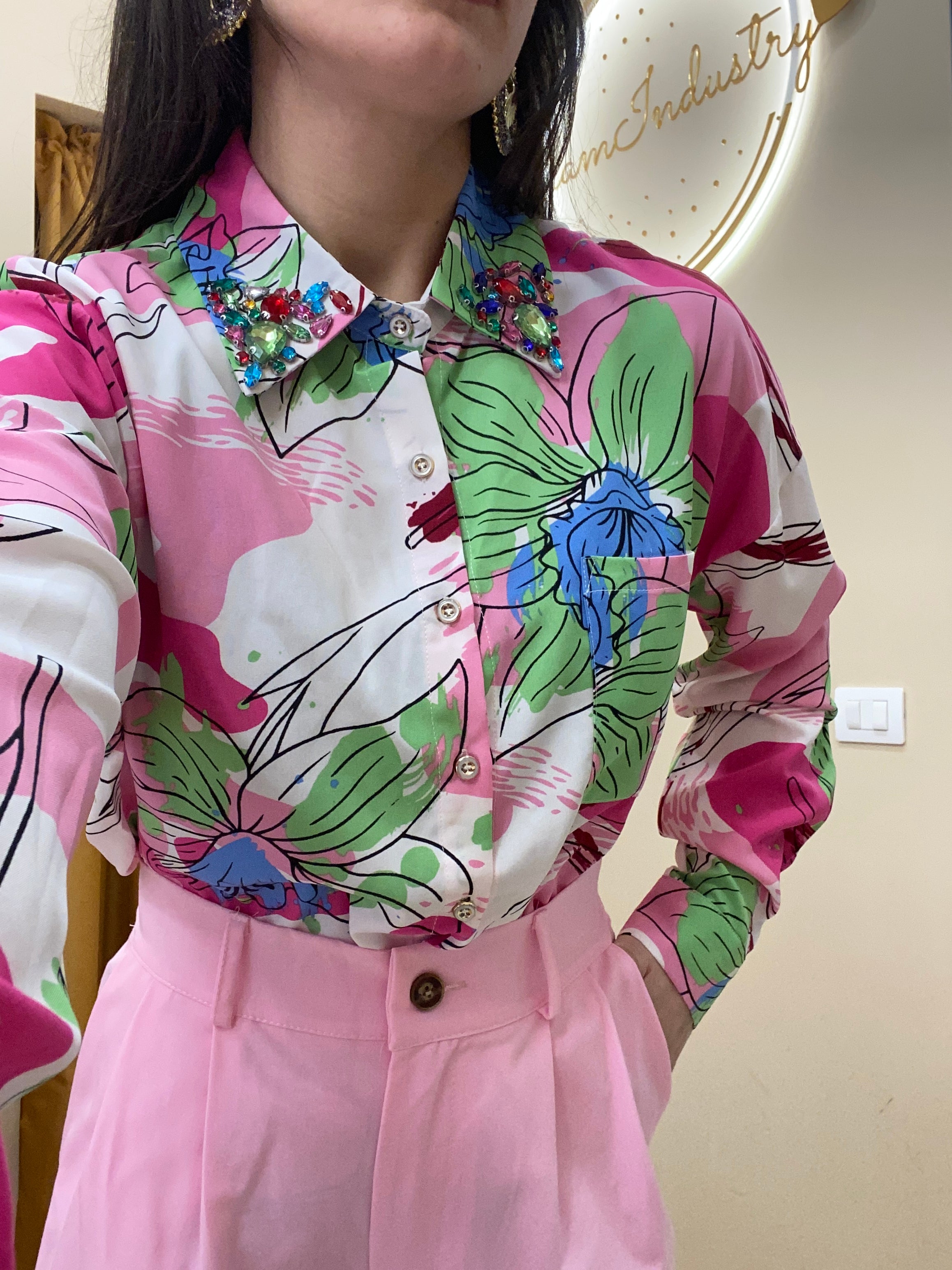 Camicia Marina rosa