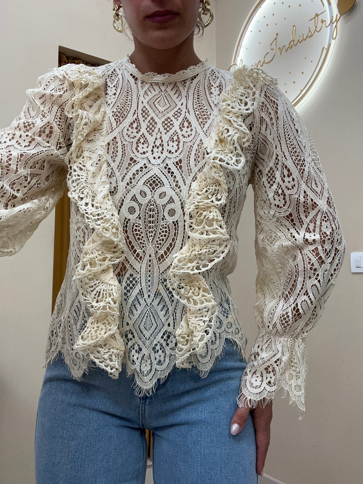 Blusa rouches dama
