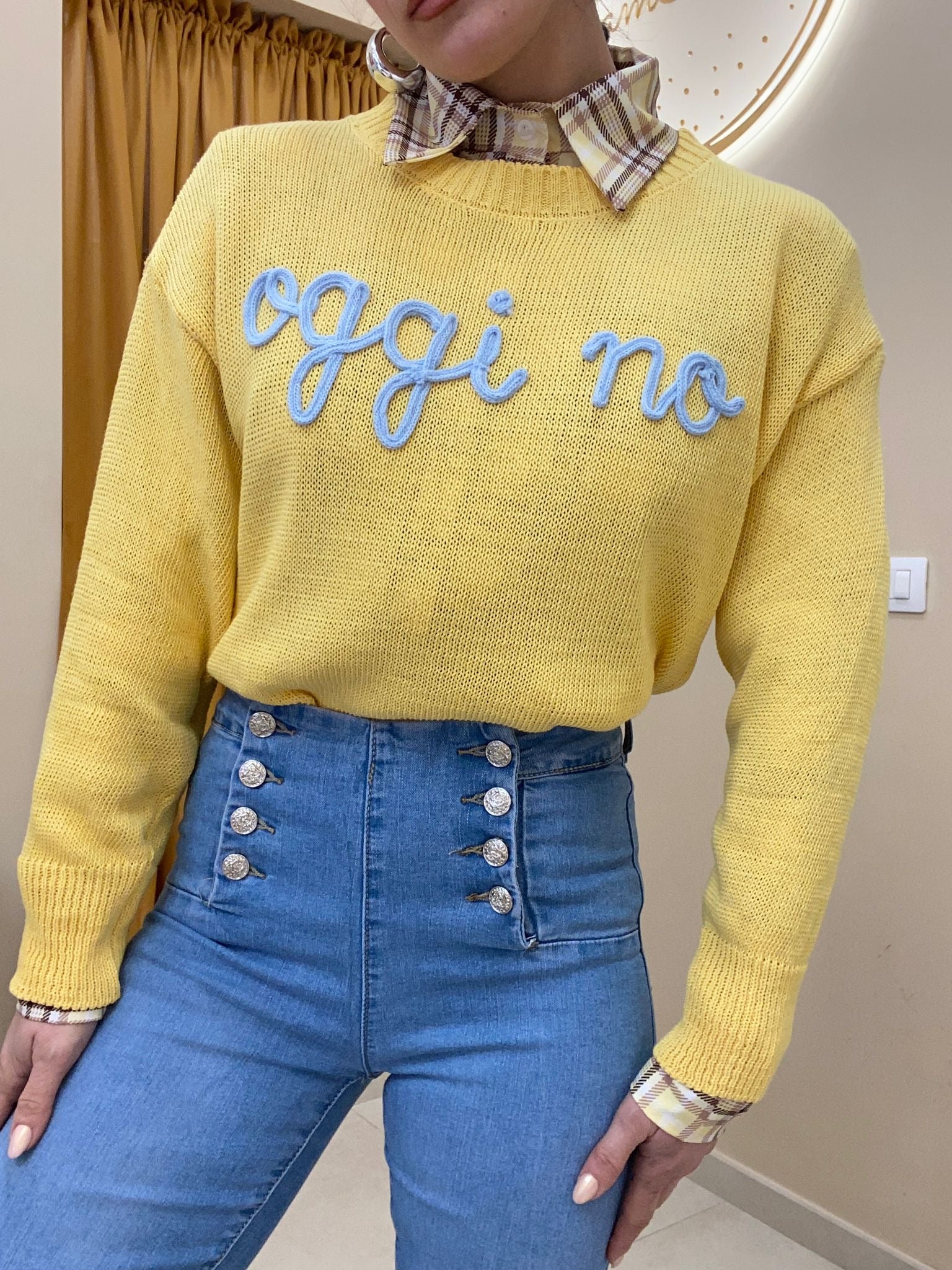 Maglione filo oggi NO