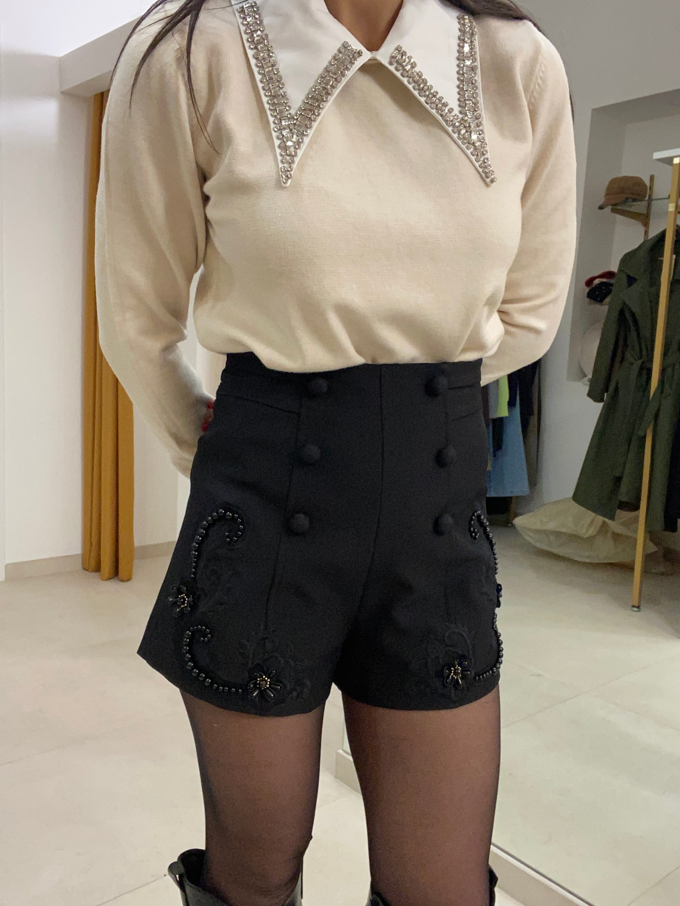 Pull con maxi colletto