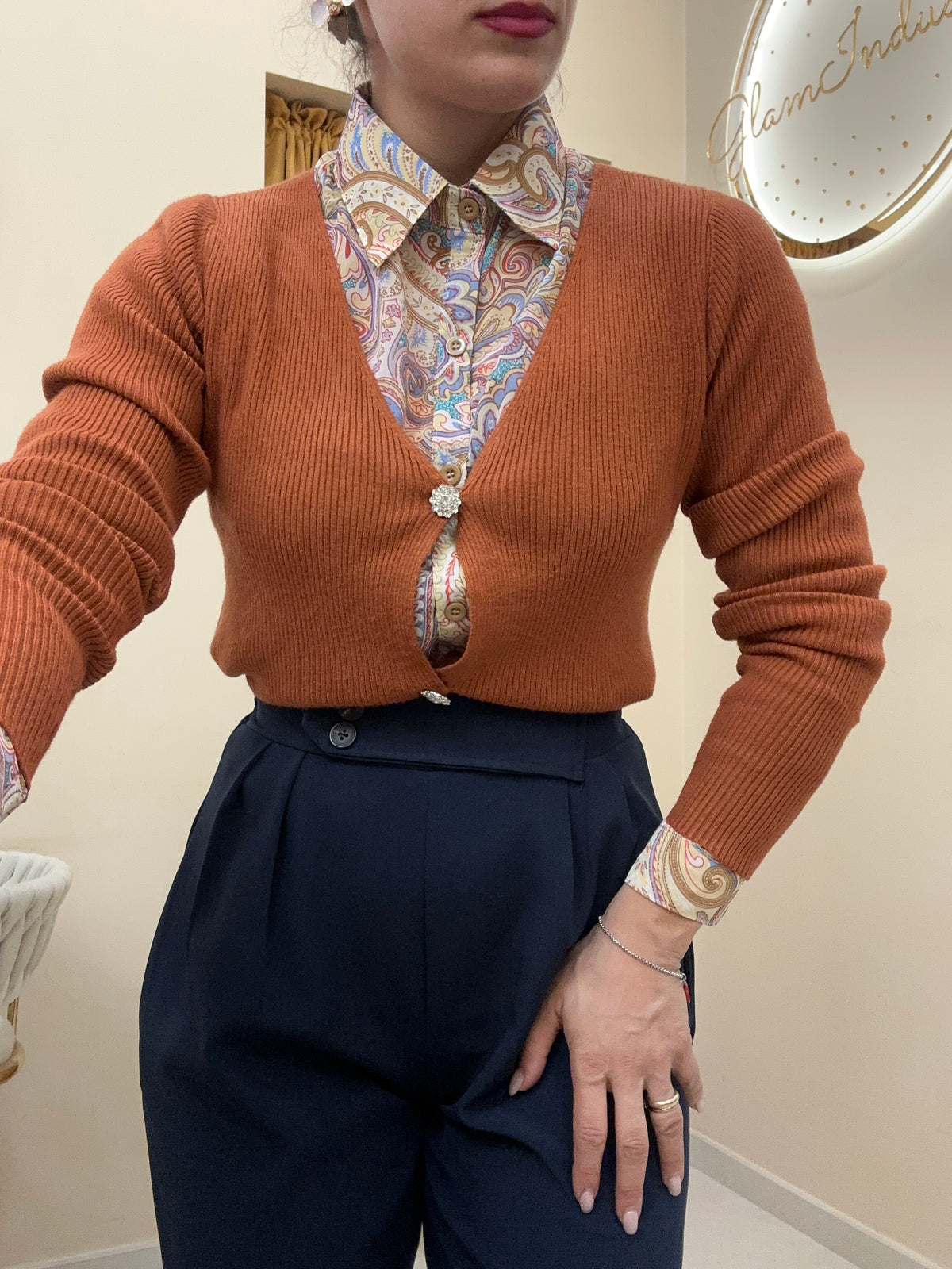 Cardigan tre bottoni