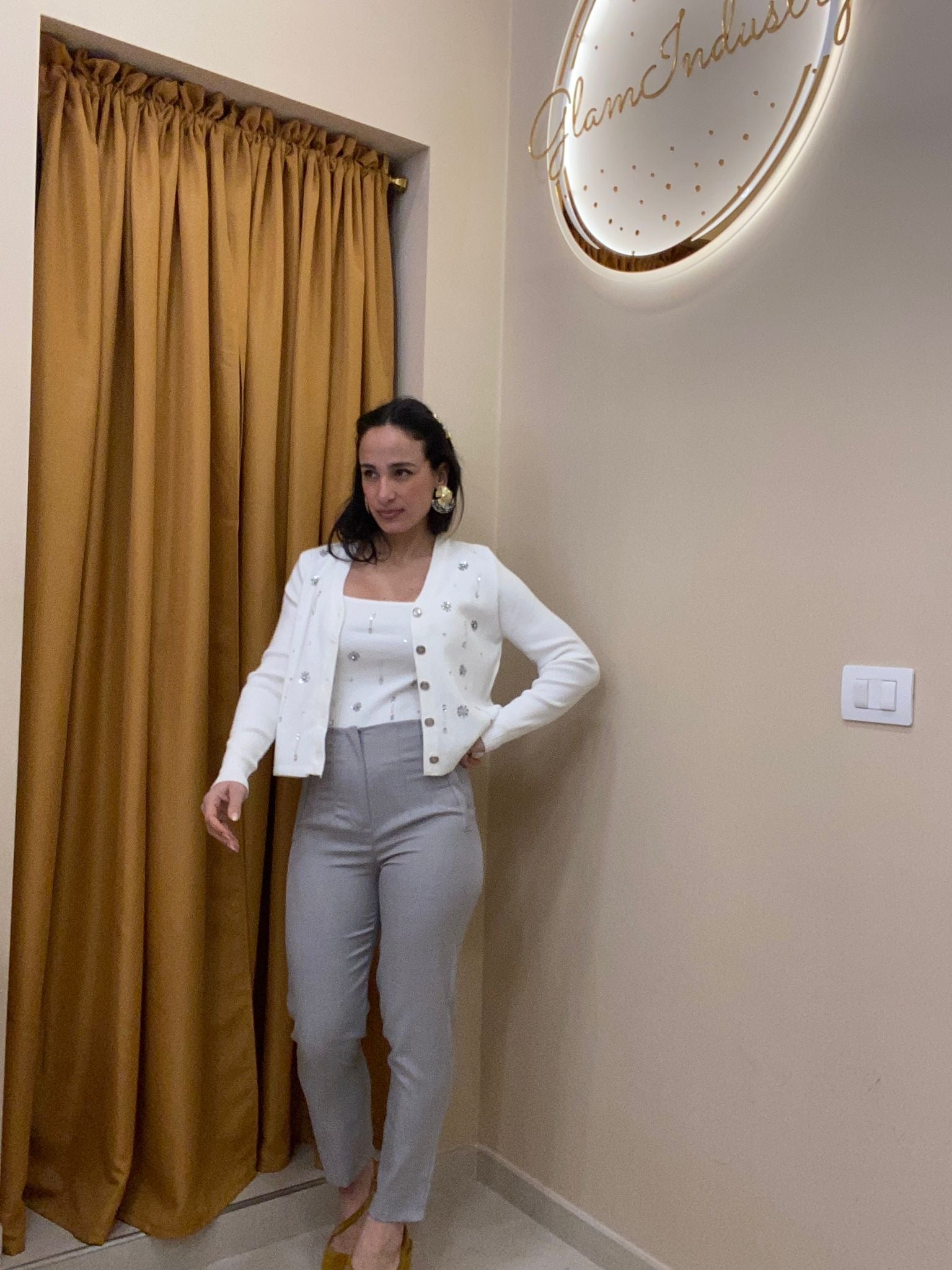 Pantalone mod zara grigio ghiaccio