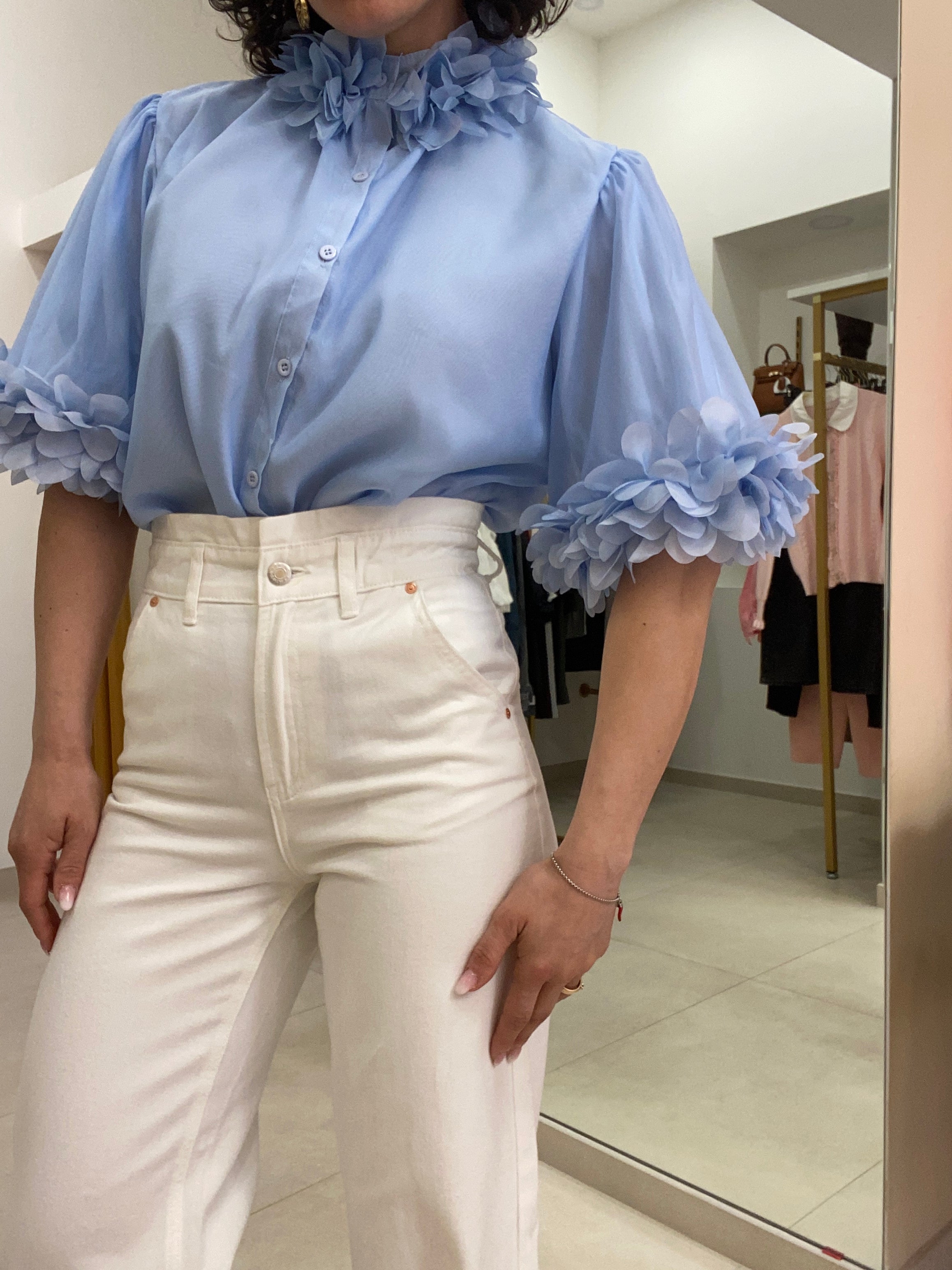 Jeans caramella bianco