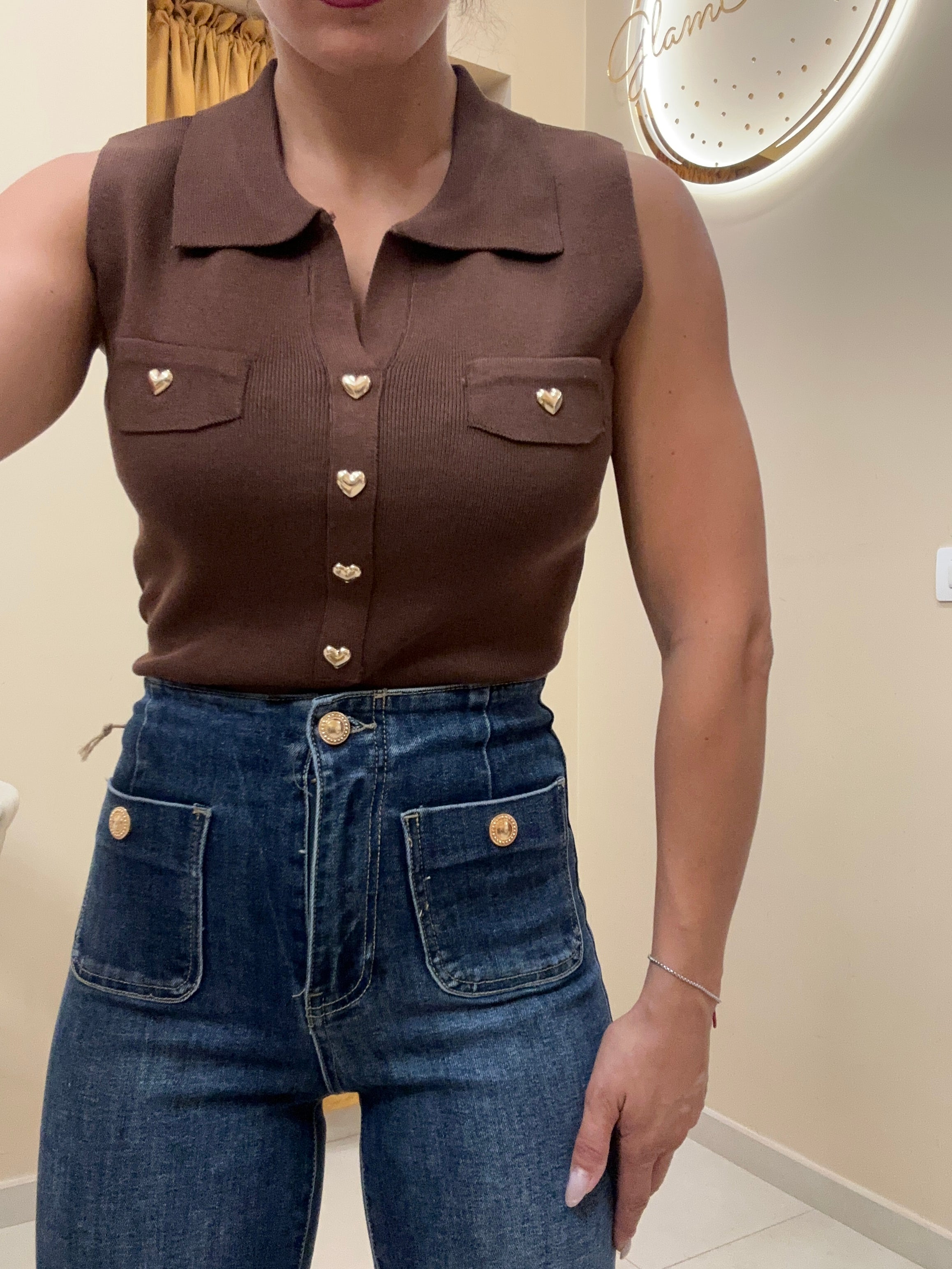 Polo filo cuori