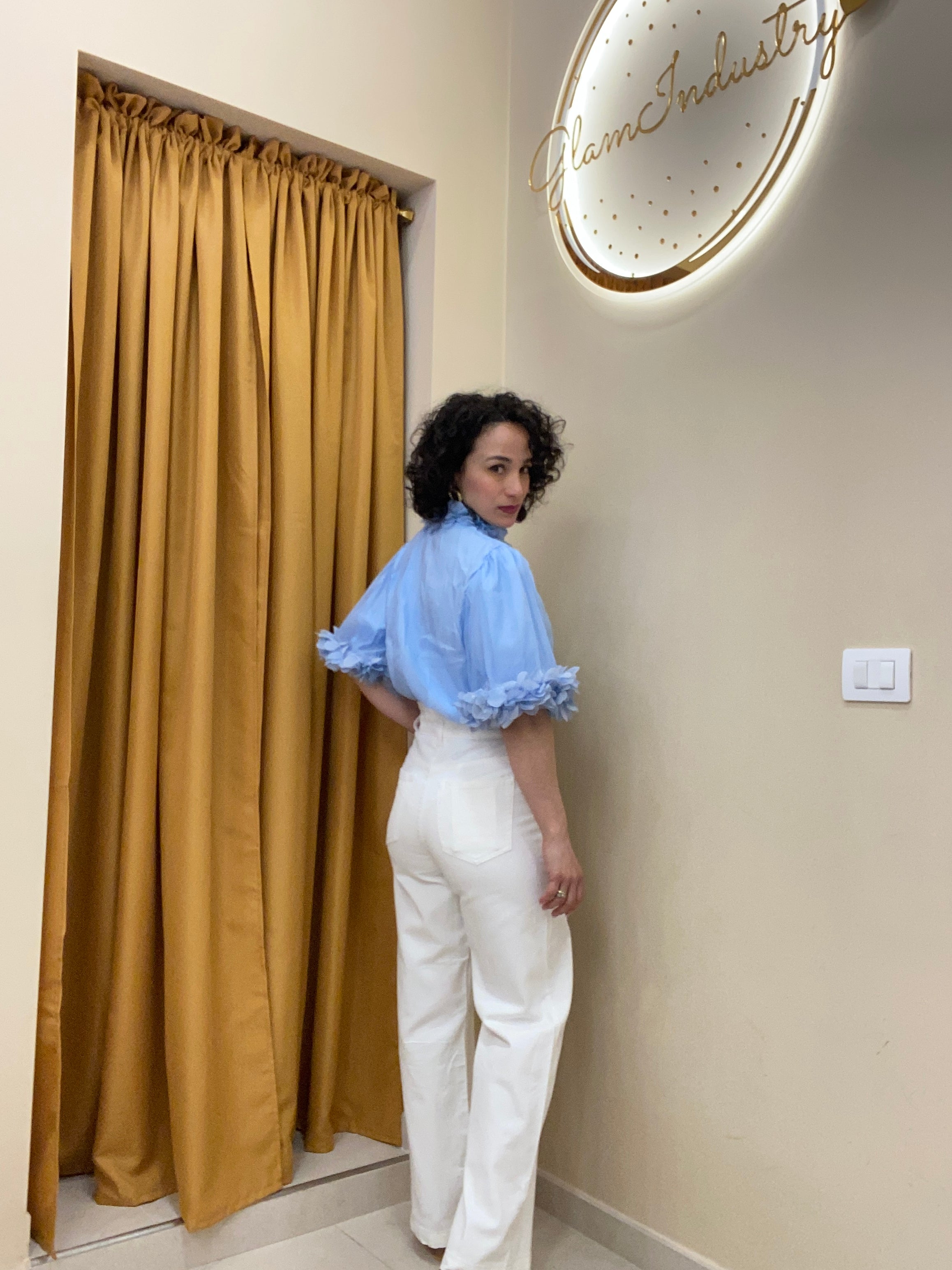 Jeans caramella bianco