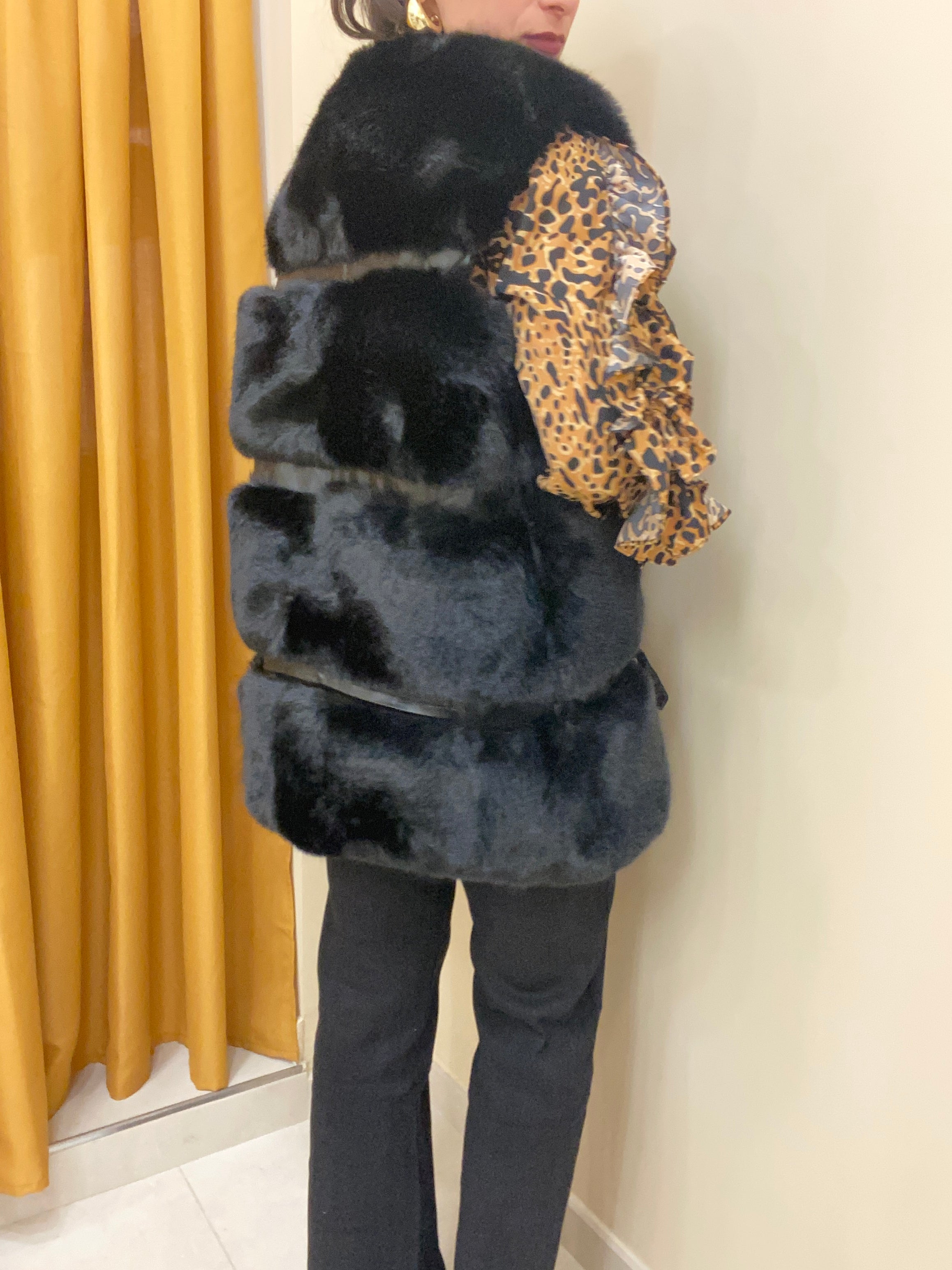 Eco pelliccia smanicata