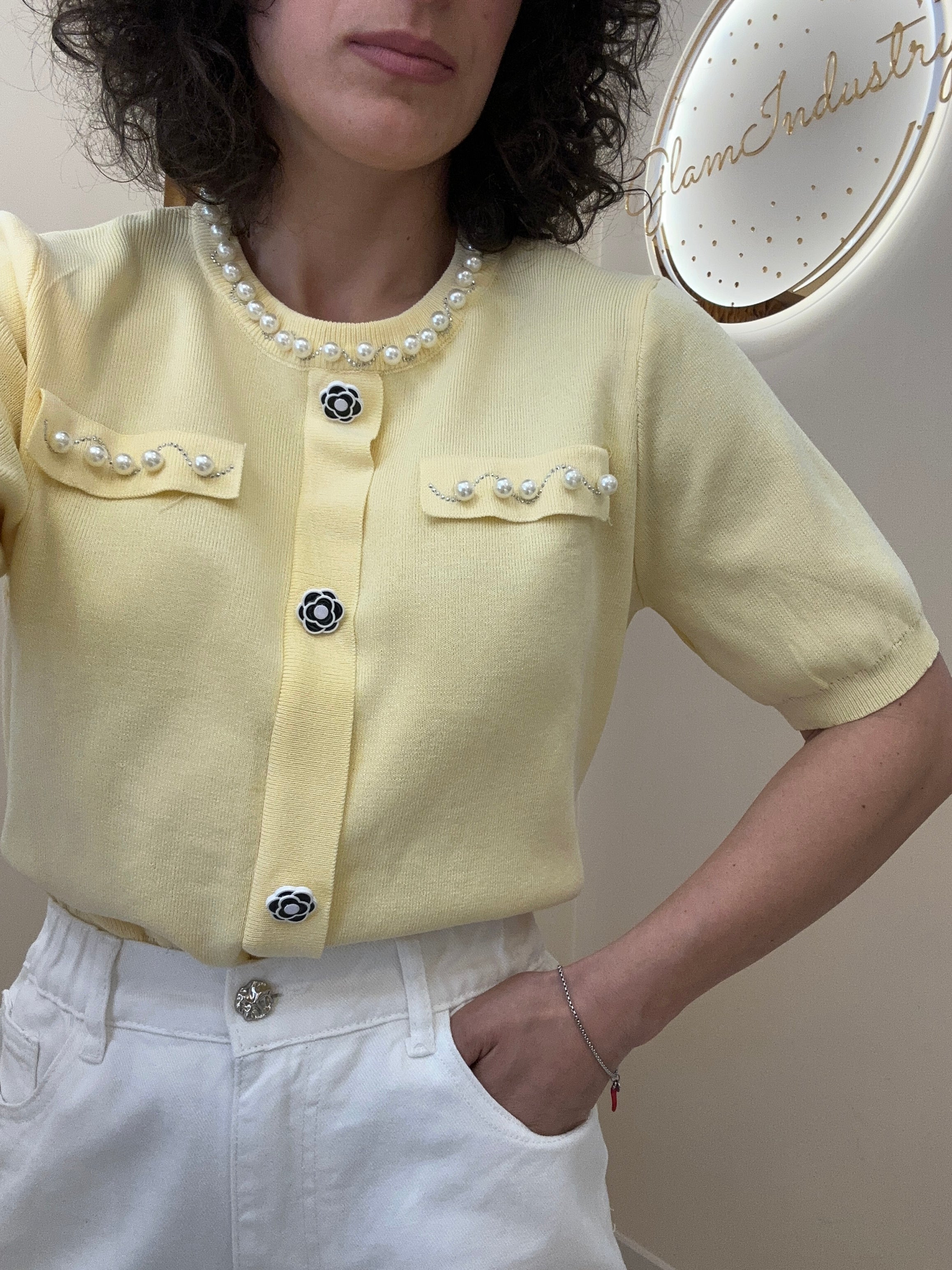 Maglia filo Coco GIALLO