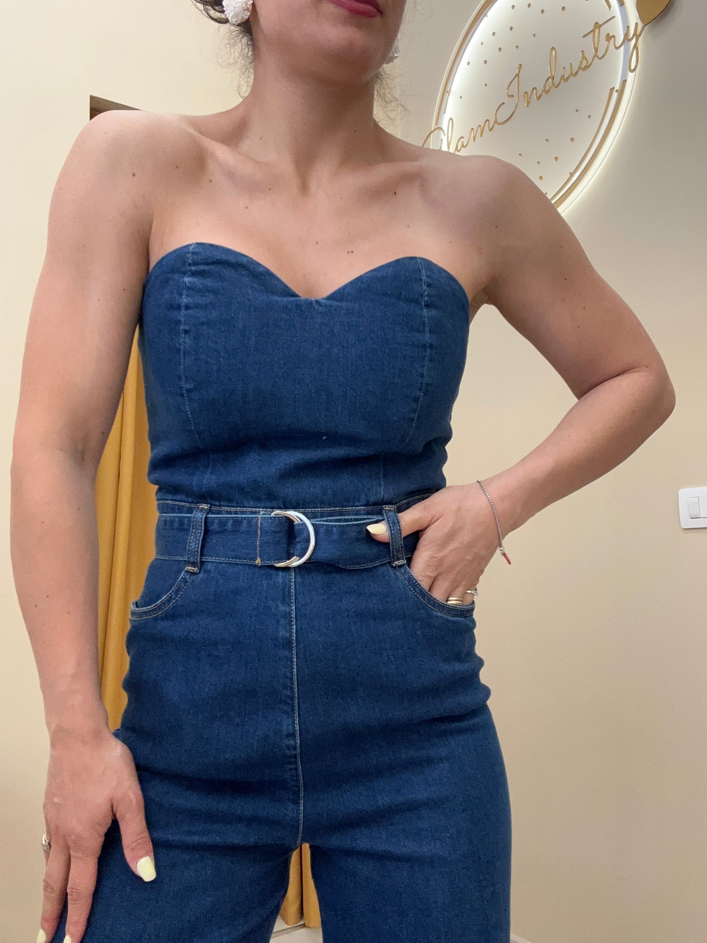 Tuta cuore denim