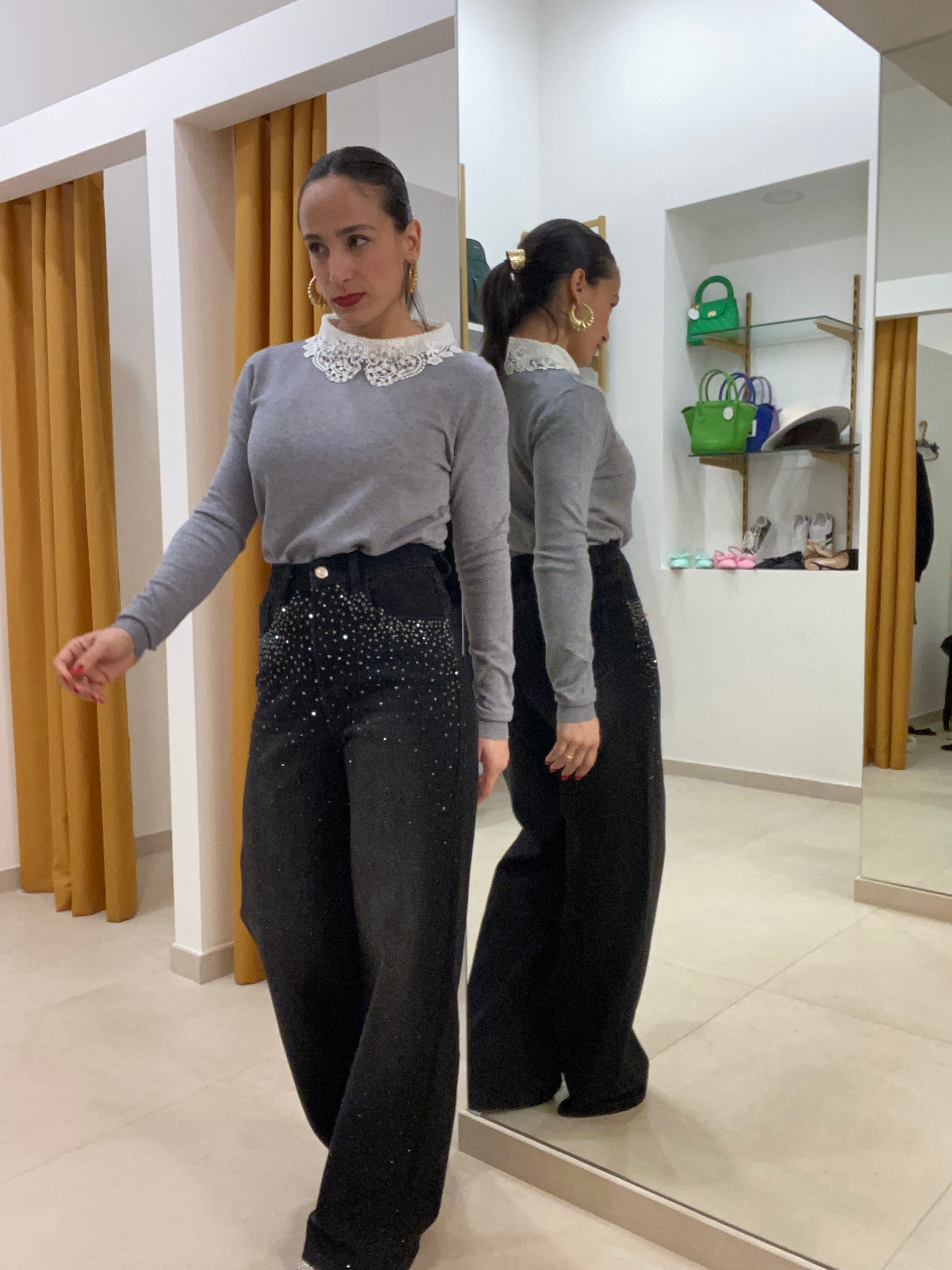 Denim Black brillantini