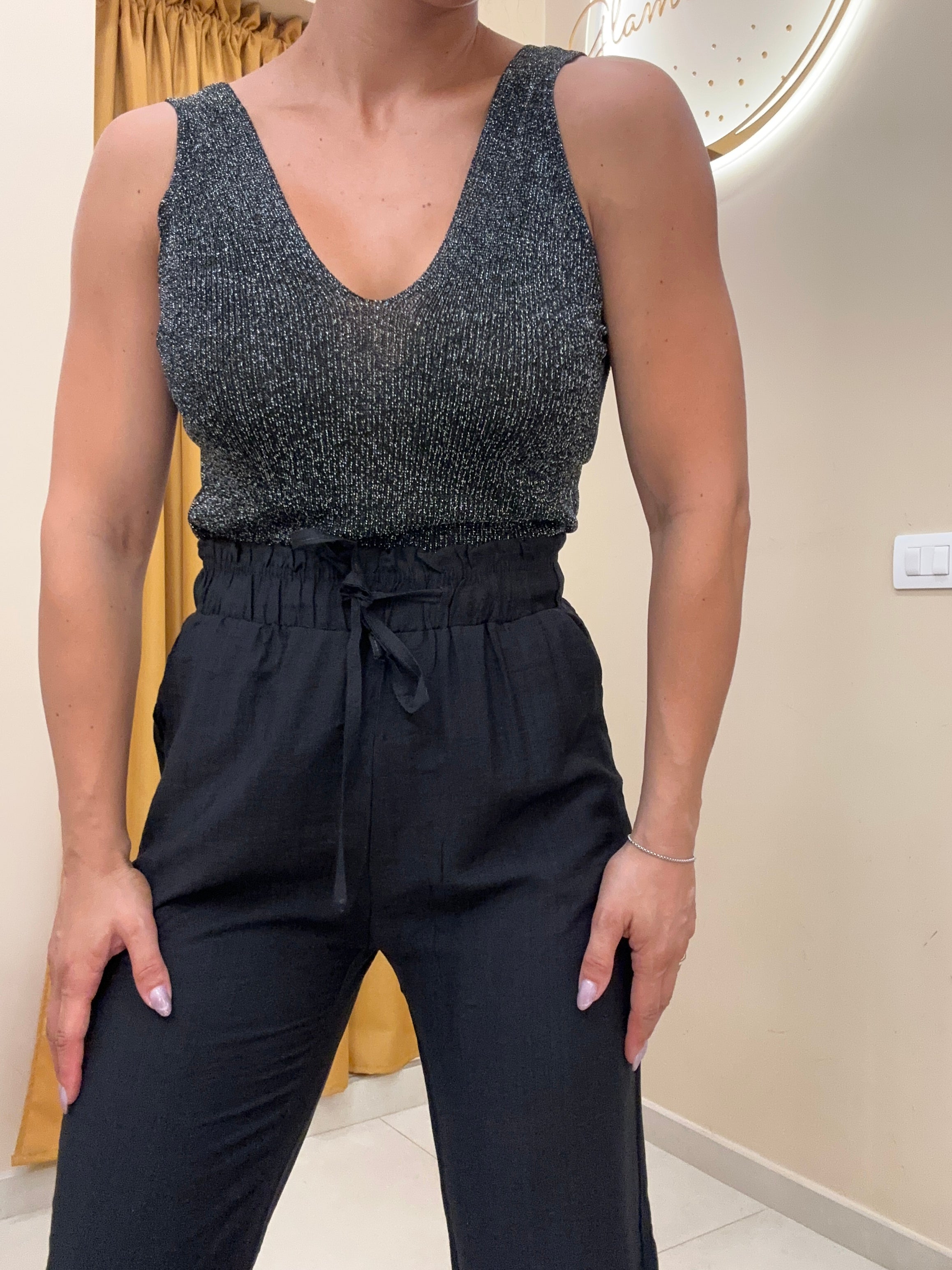 Pantalone effetto caramella