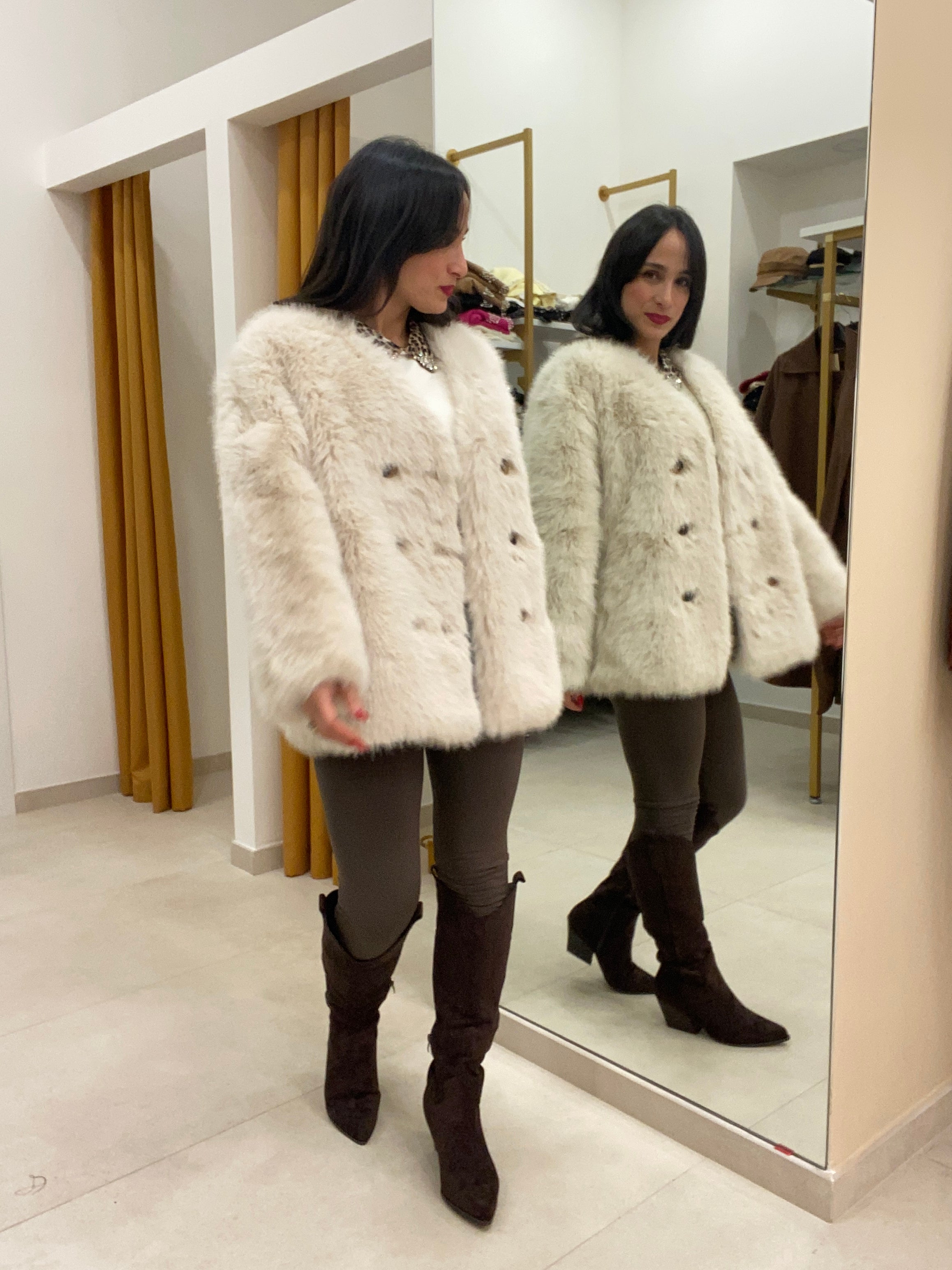 EcoPelliccia Enza Beige