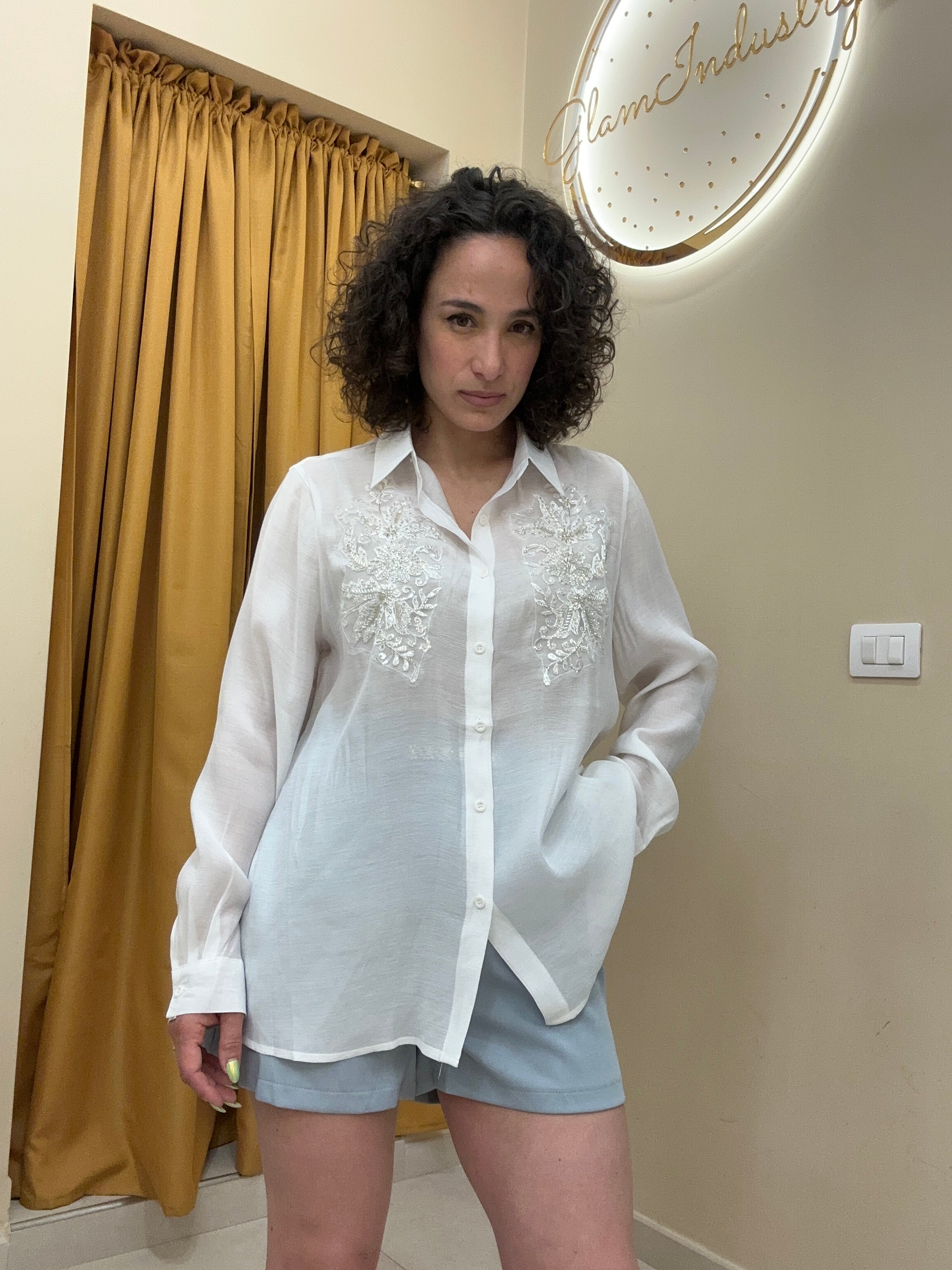 Camicia elegante bianca