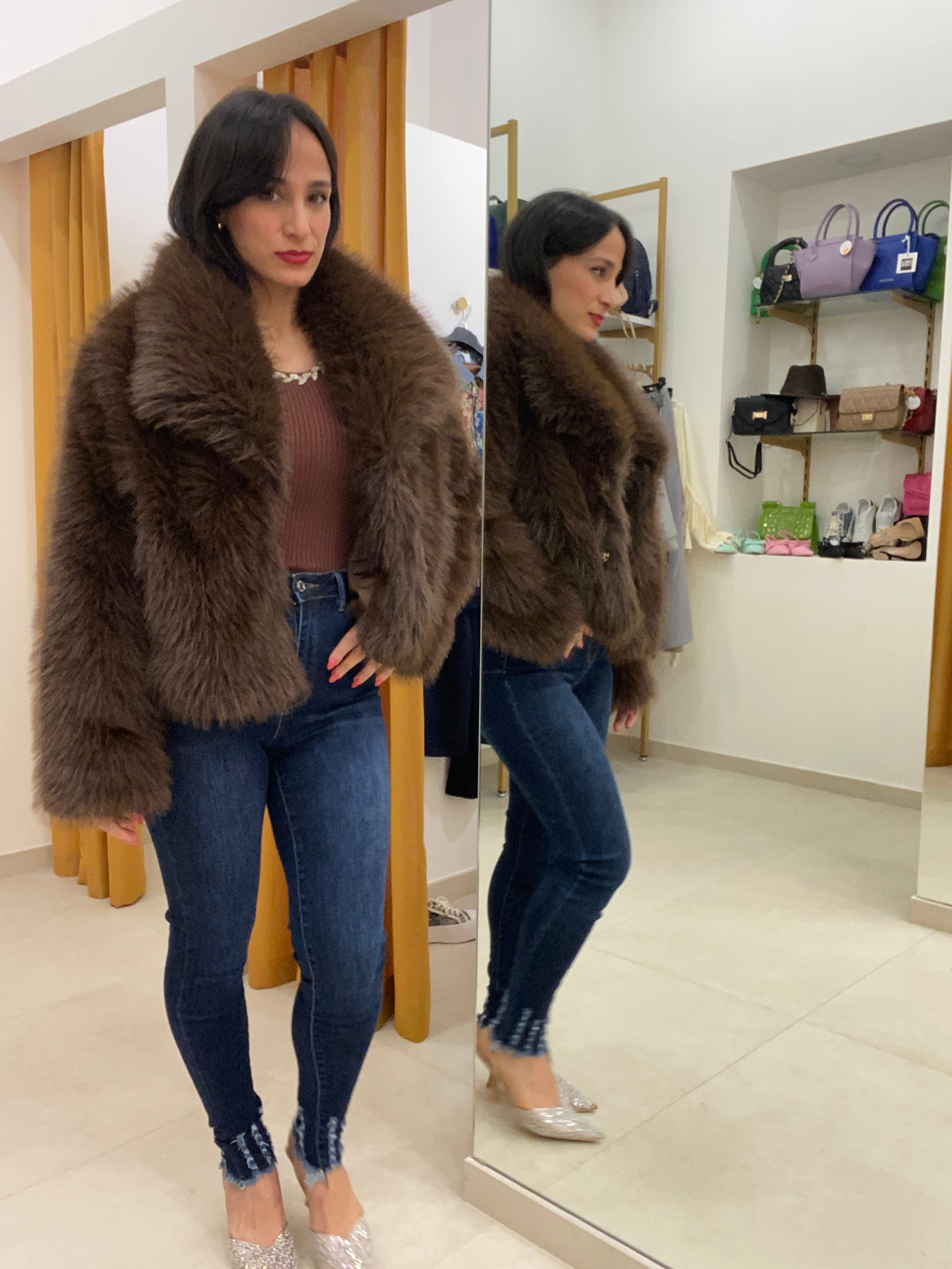 Eco pelliccia Marrone Seller